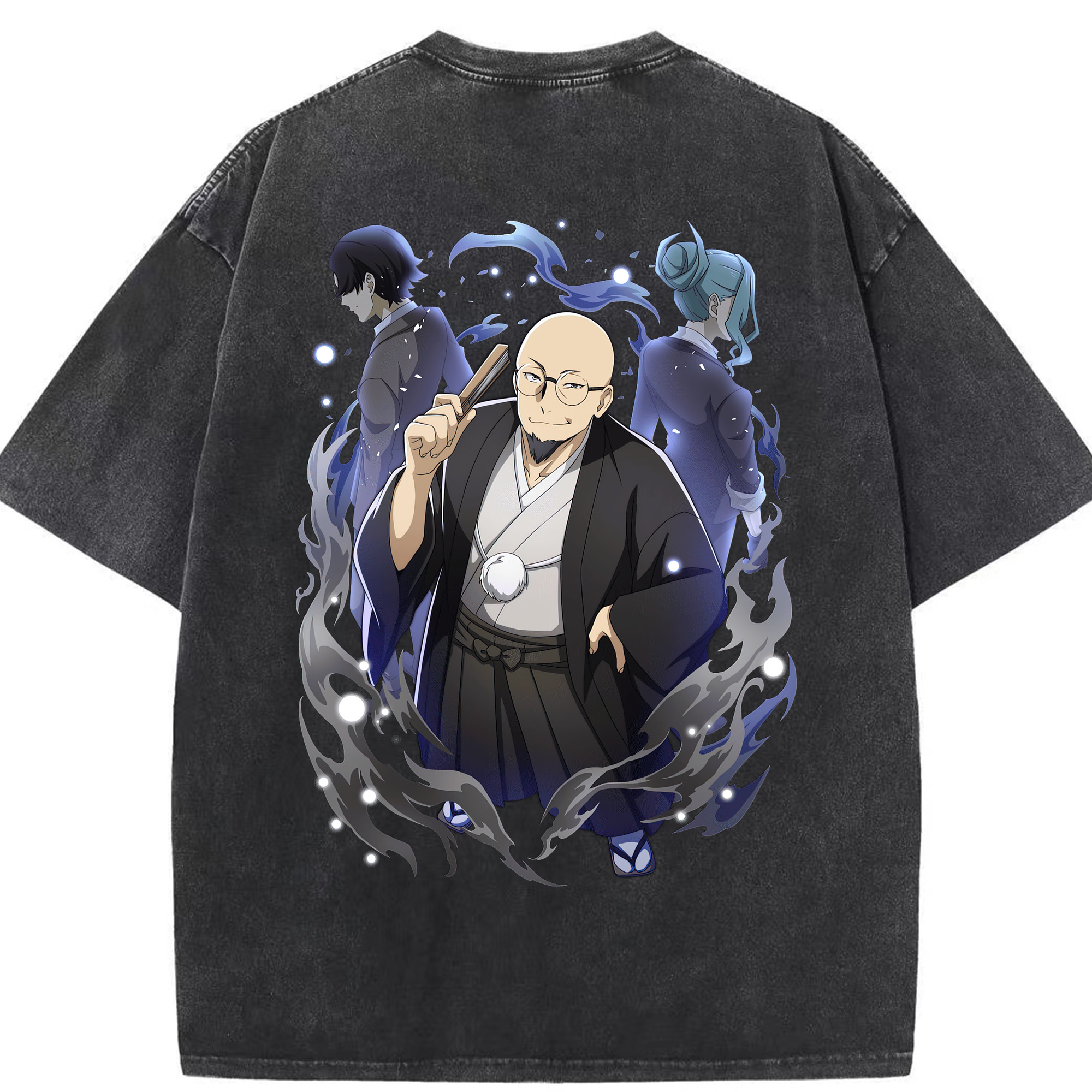 （画像用） 文豪ストレイドッグス Bungo Stray Dogs 綿100% ヴィンテージ風 半袖Tシャツ（背面プリント）
