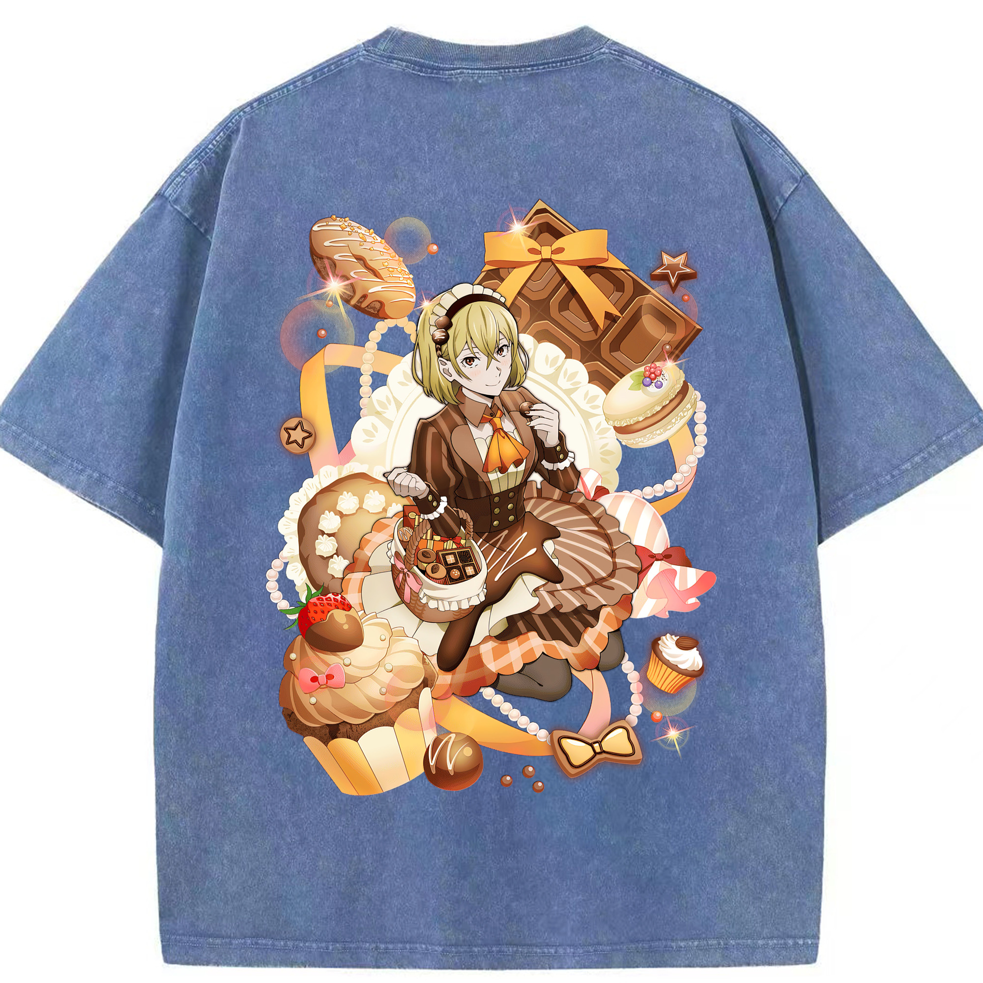 （画像用） 文豪ストレイドッグス Bungo Stray Dogs 綿100% ヴィンテージ風 半袖Tシャツ（背面プリント）