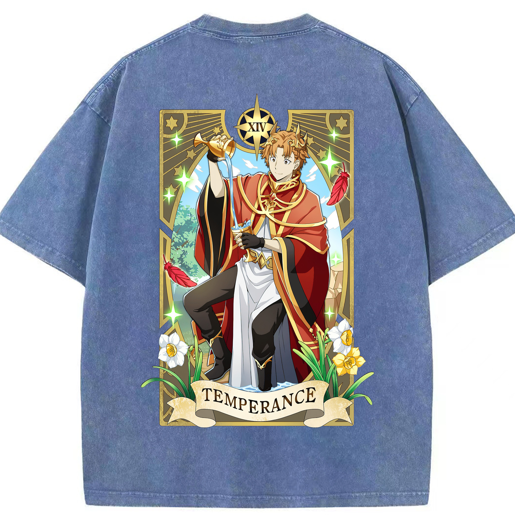 （画像用） 文豪ストレイドッグス Bungo Stray Dogs 綿100% ヴィンテージ風 半袖Tシャツ（背面プリント）