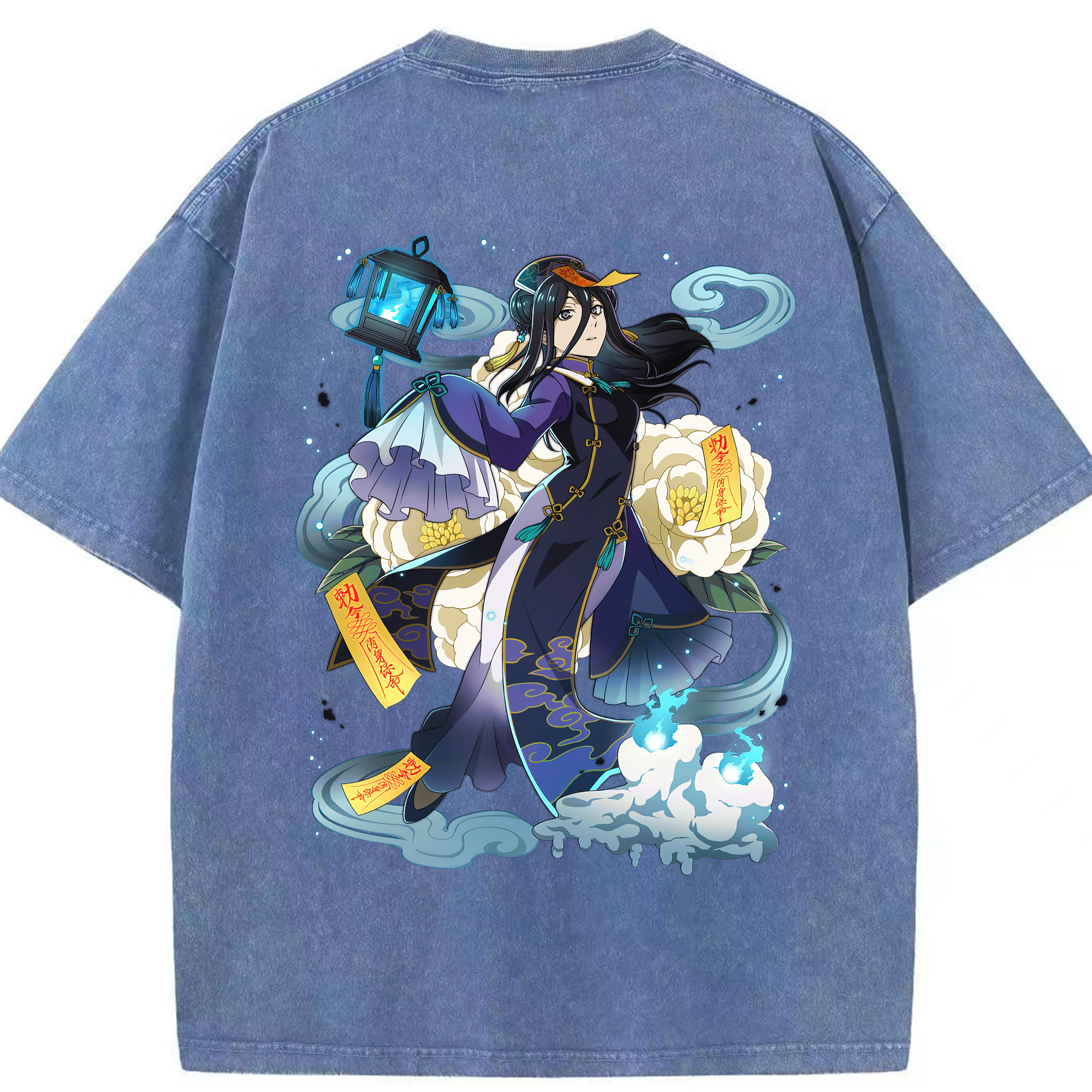 （画像用） 文豪ストレイドッグス Bungo Stray Dogs 綿100% ヴィンテージ風 半袖Tシャツ（背面プリント）