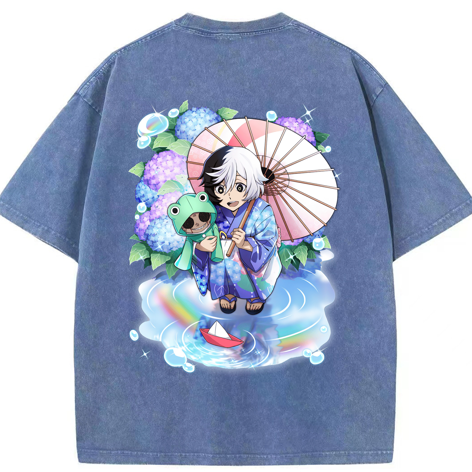 （画像用） 文豪ストレイドッグス Bungo Stray Dogs 綿100% ヴィンテージ風 半袖Tシャツ（背面プリント）
