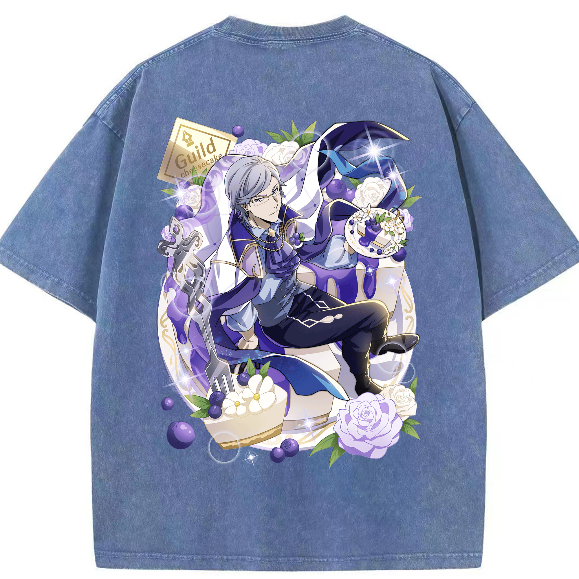 （画像用） 文豪ストレイドッグス Bungo Stray Dogs 綿100% ヴィンテージ風 半袖Tシャツ（背面プリント）