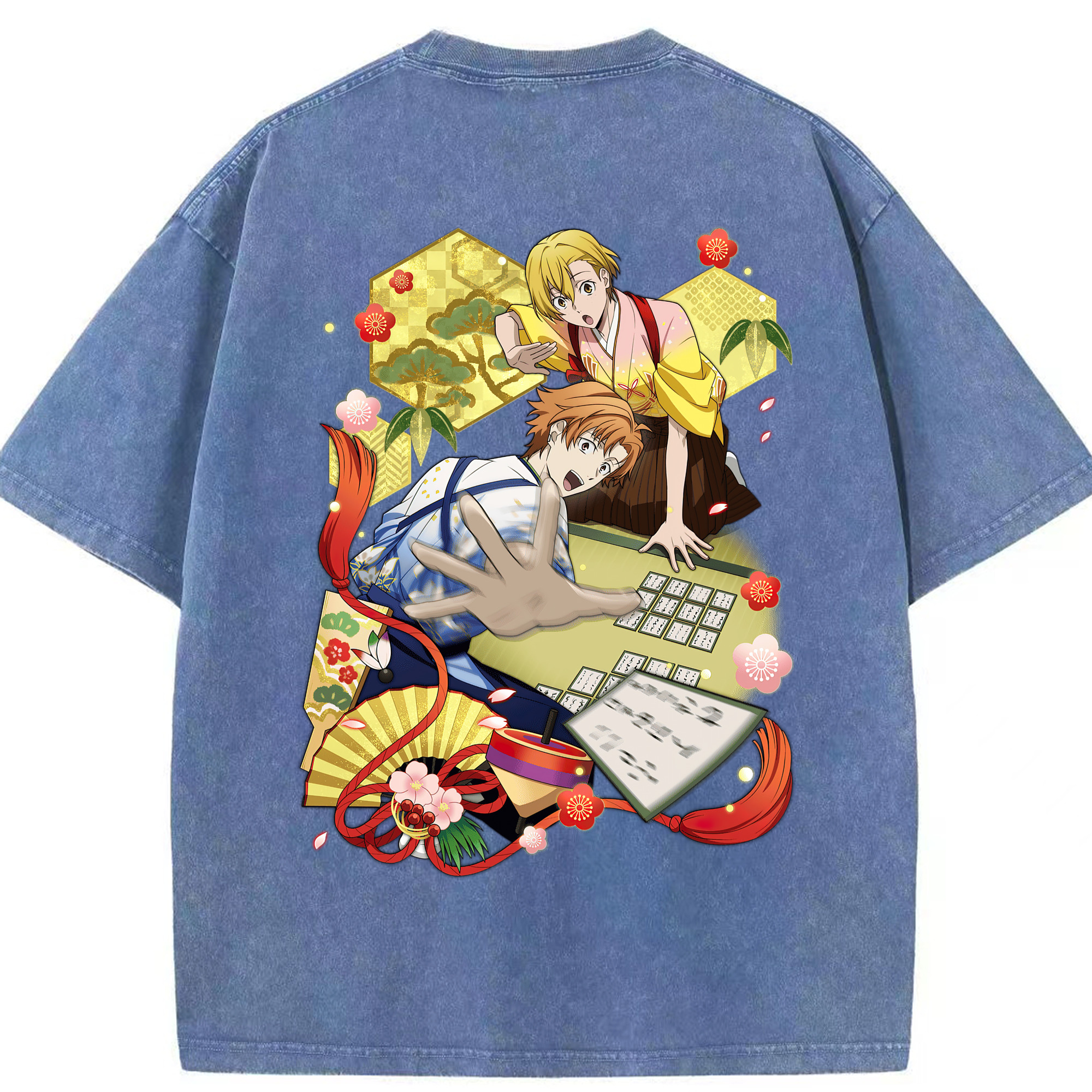 （画像用） 文豪ストレイドッグス Bungo Stray Dogs 綿100% ヴィンテージ風 半袖Tシャツ（背面プリント）