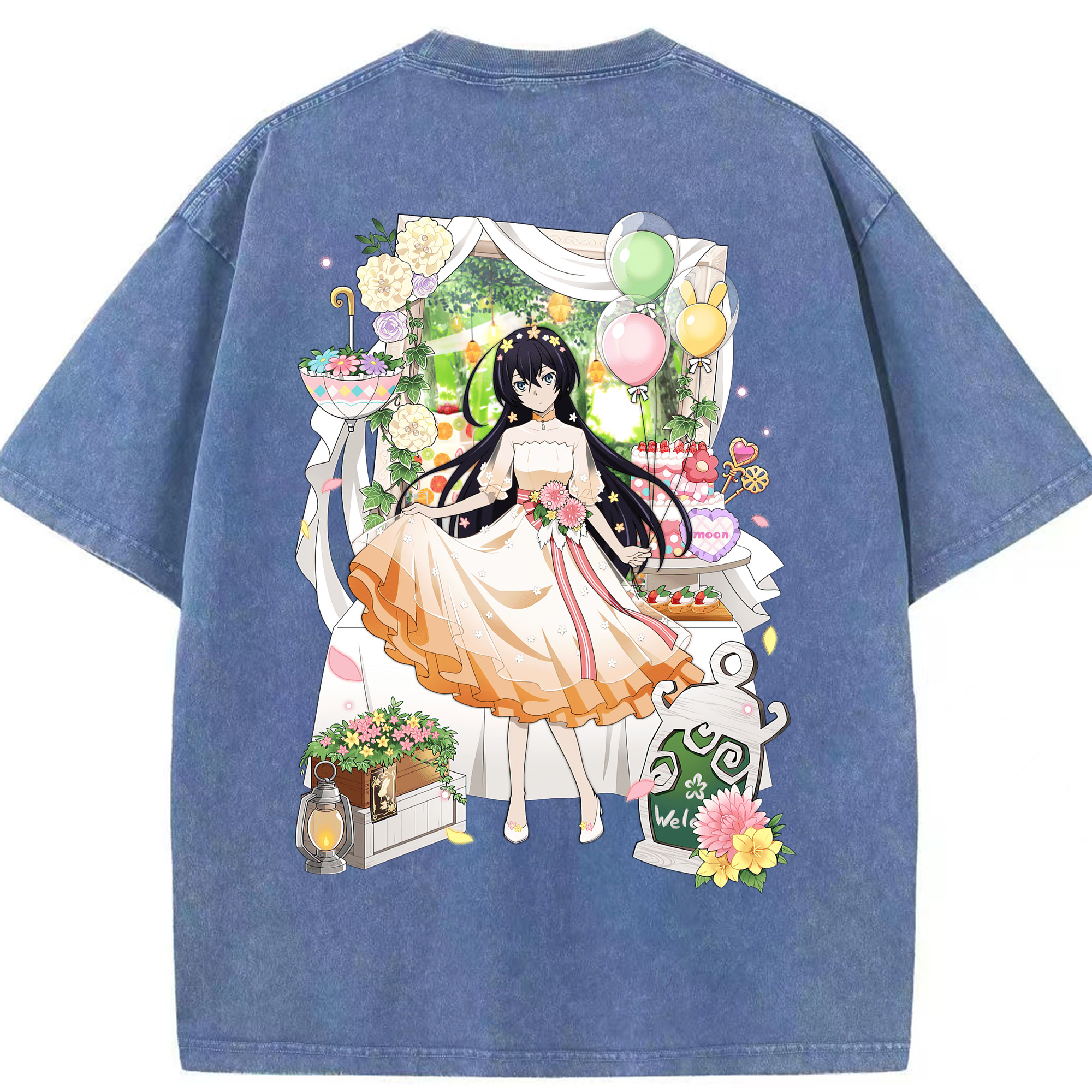 （画像用） 文豪ストレイドッグス Bungo Stray Dogs 綿100% ヴィンテージ風 半袖Tシャツ（背面プリント）