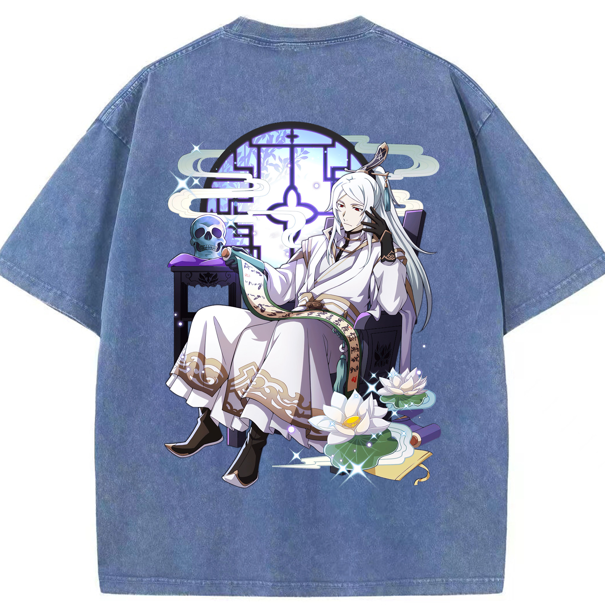 （画像用） 文豪ストレイドッグス Bungo Stray Dogs 綿100% ヴィンテージ風 半袖Tシャツ（背面プリント）