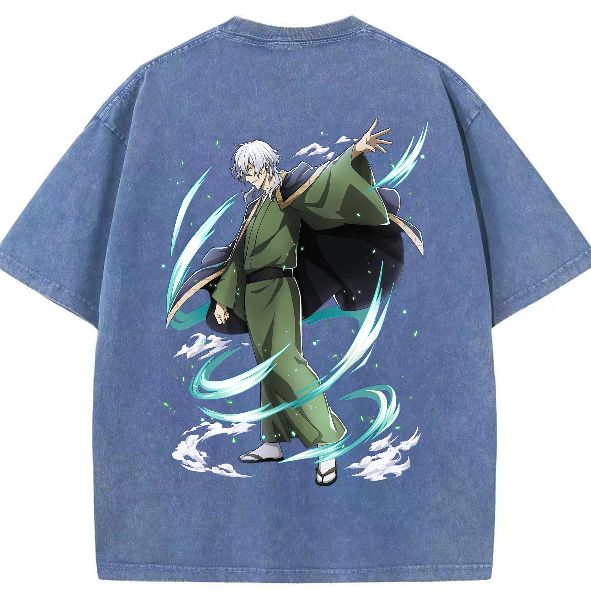 （画像用） 文豪ストレイドッグス Bungo Stray Dogs 綿100% ヴィンテージ風 半袖Tシャツ（背面プリント）