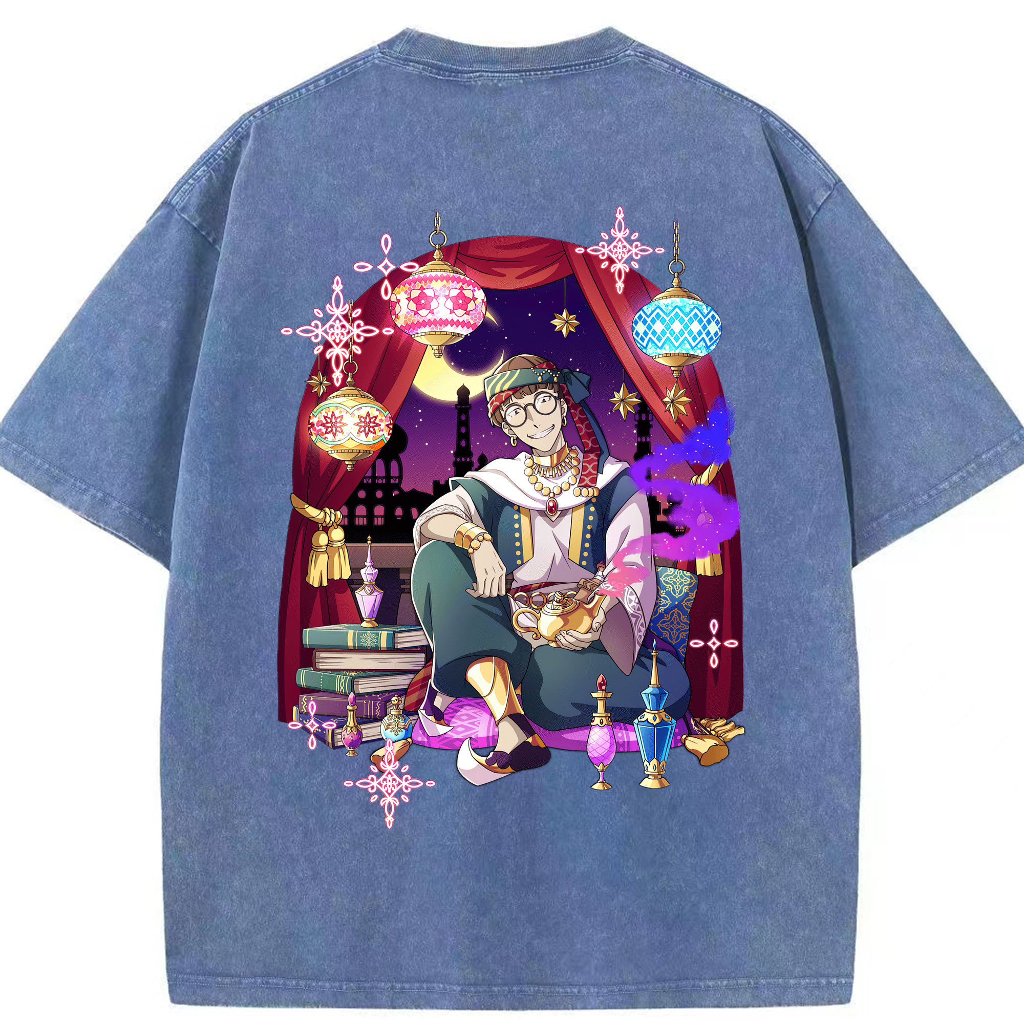 （画像用） 文豪ストレイドッグス Bungo Stray Dogs 綿100% ヴィンテージ風 半袖Tシャツ（背面プリント）