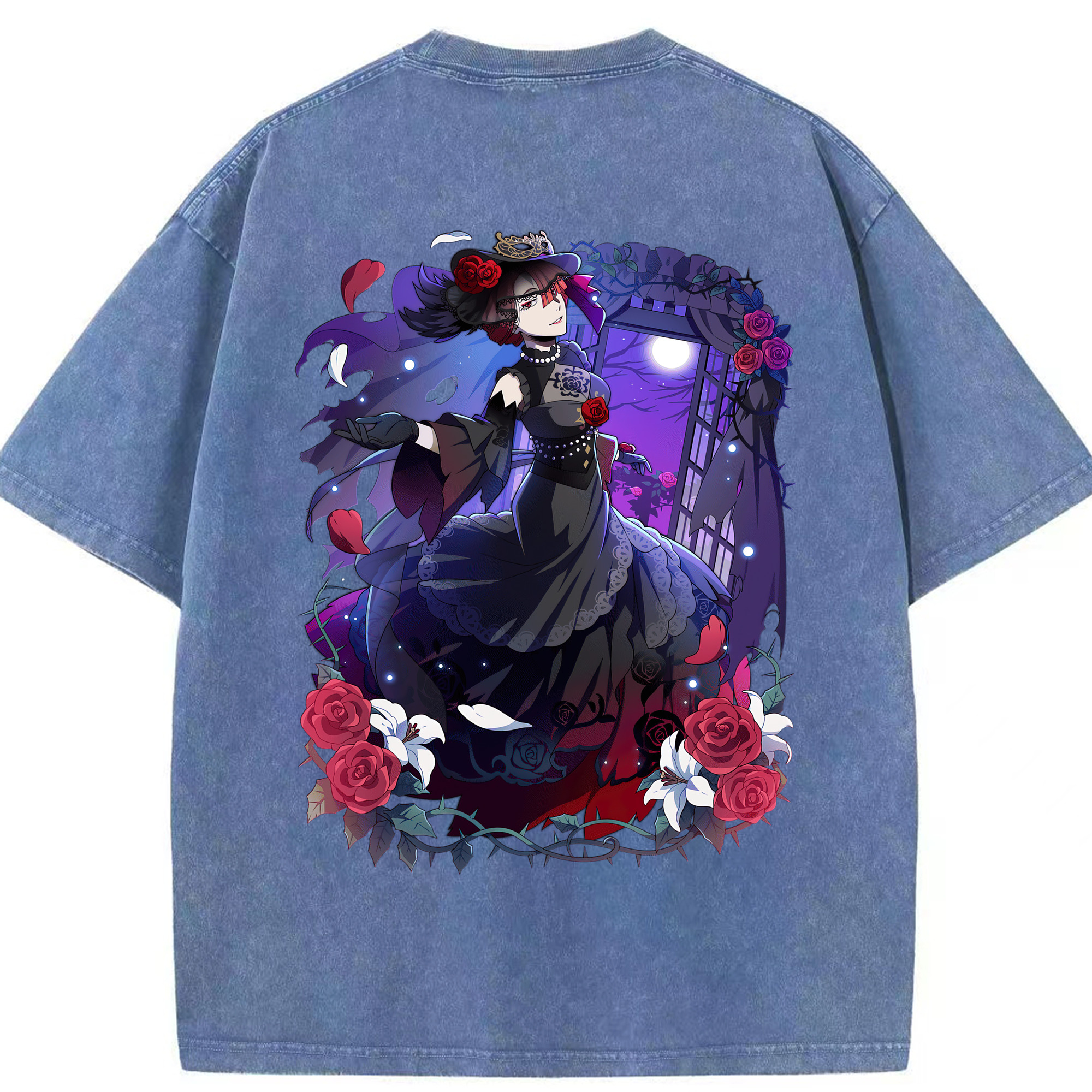 （画像用） 文豪ストレイドッグス Bungo Stray Dogs 綿100% ヴィンテージ風 半袖Tシャツ（背面プリント）