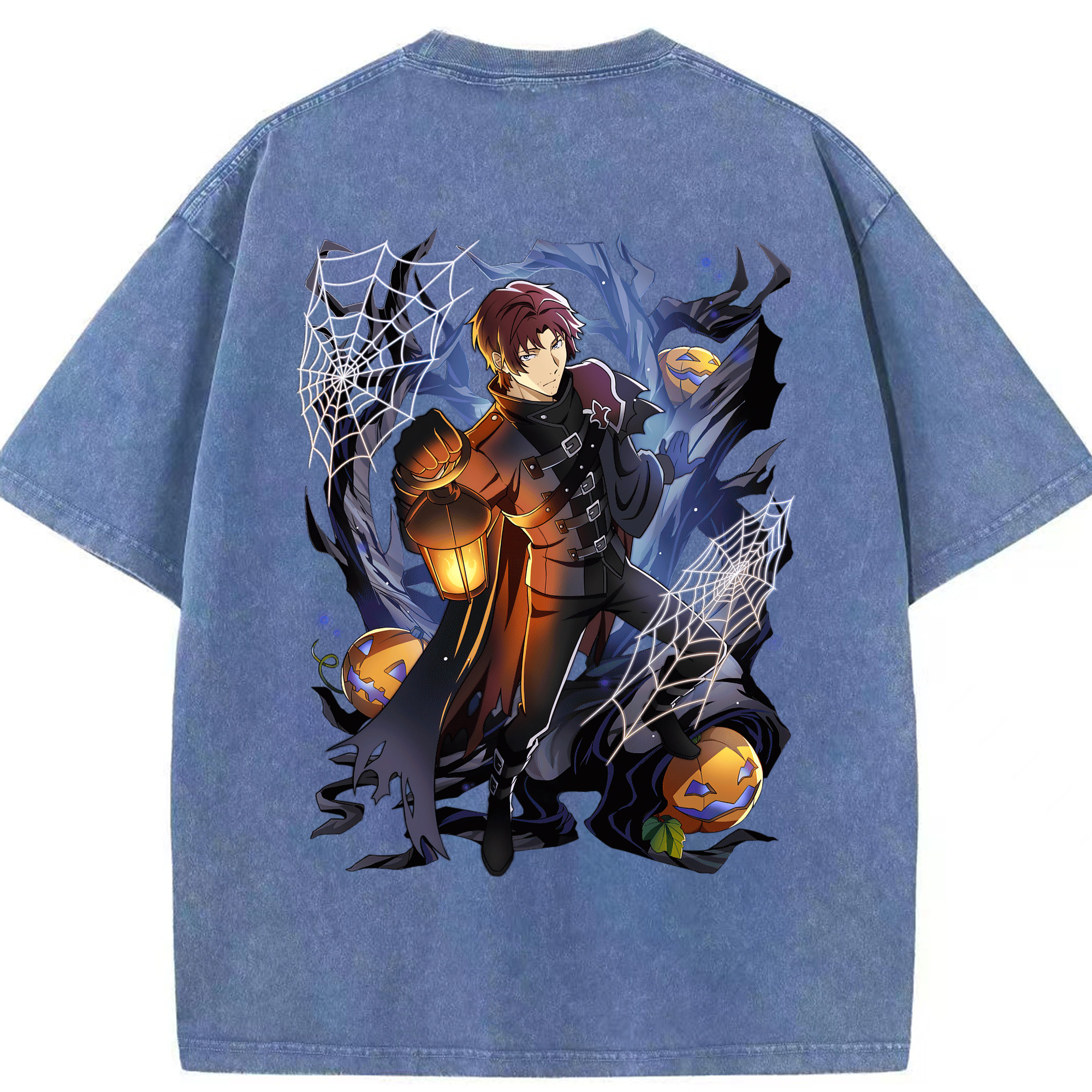 （画像用） 文豪ストレイドッグス Bungo Stray Dogs 綿100% ヴィンテージ風 半袖Tシャツ（背面プリント）