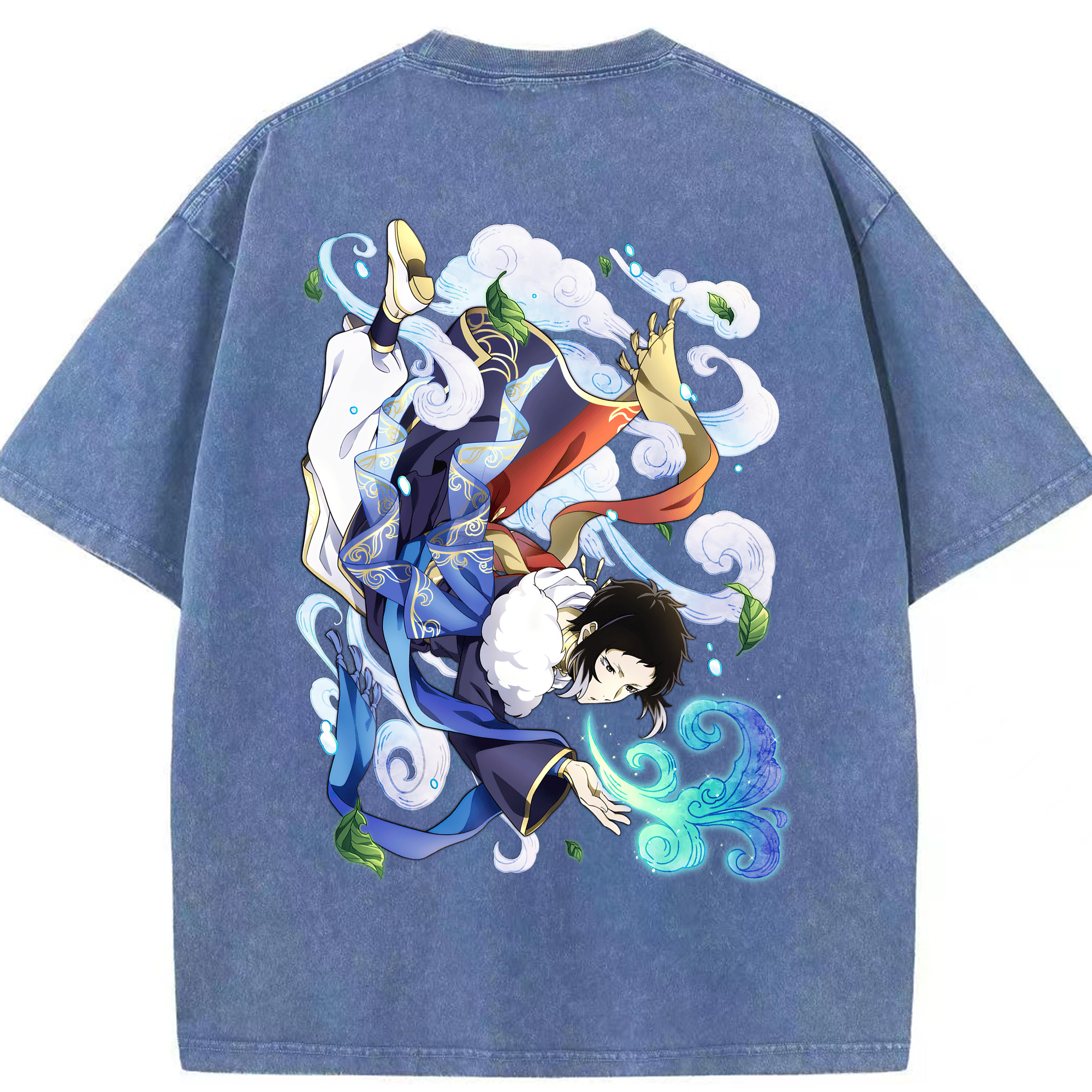 （画像用） 文豪ストレイドッグス Bungo Stray Dogs 綿100% ヴィンテージ風 半袖Tシャツ（背面プリント）