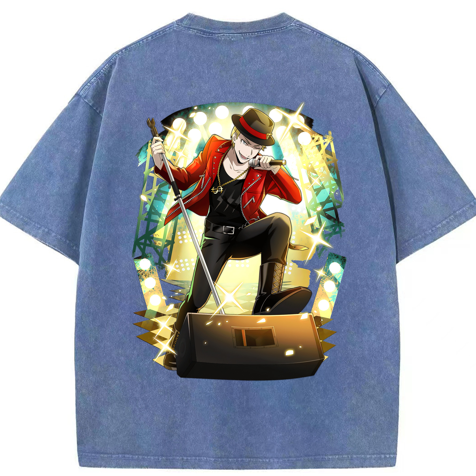 （画像用） 文豪ストレイドッグス Bungo Stray Dogs 綿100% ヴィンテージ風 半袖Tシャツ（背面プリント）