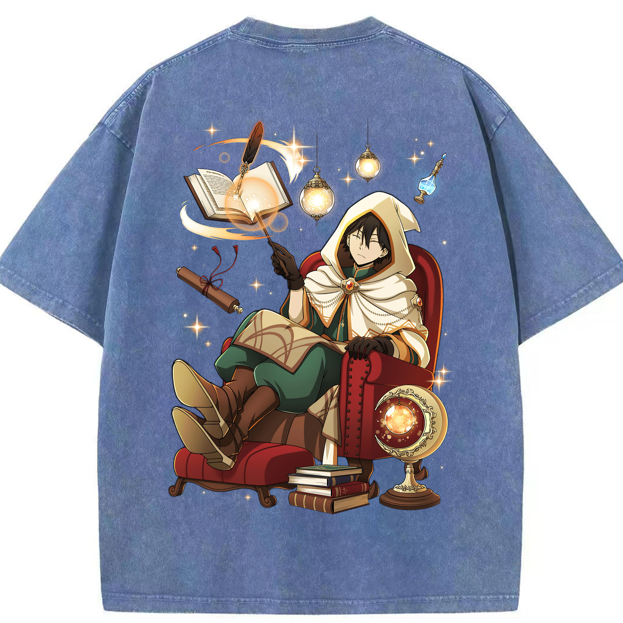 （画像用） 文豪ストレイドッグス Bungo Stray Dogs 綿100% ヴィンテージ風 半袖Tシャツ（背面プリント）