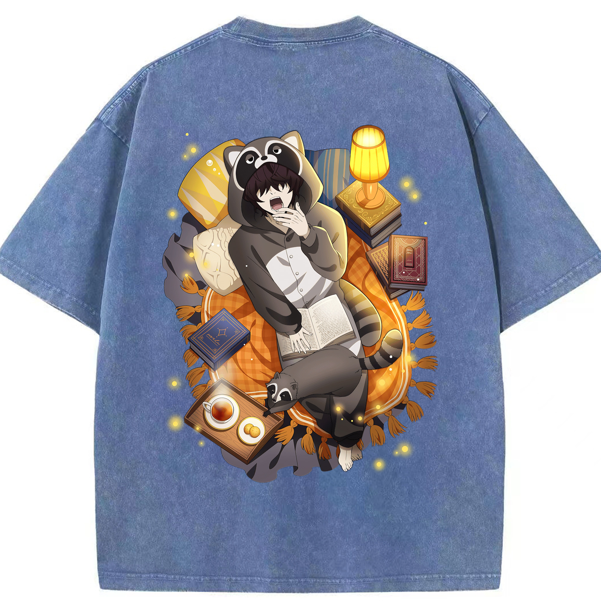 （画像用） 文豪ストレイドッグス Bungo Stray Dogs 綿100% ヴィンテージ風 半袖Tシャツ（背面プリント）