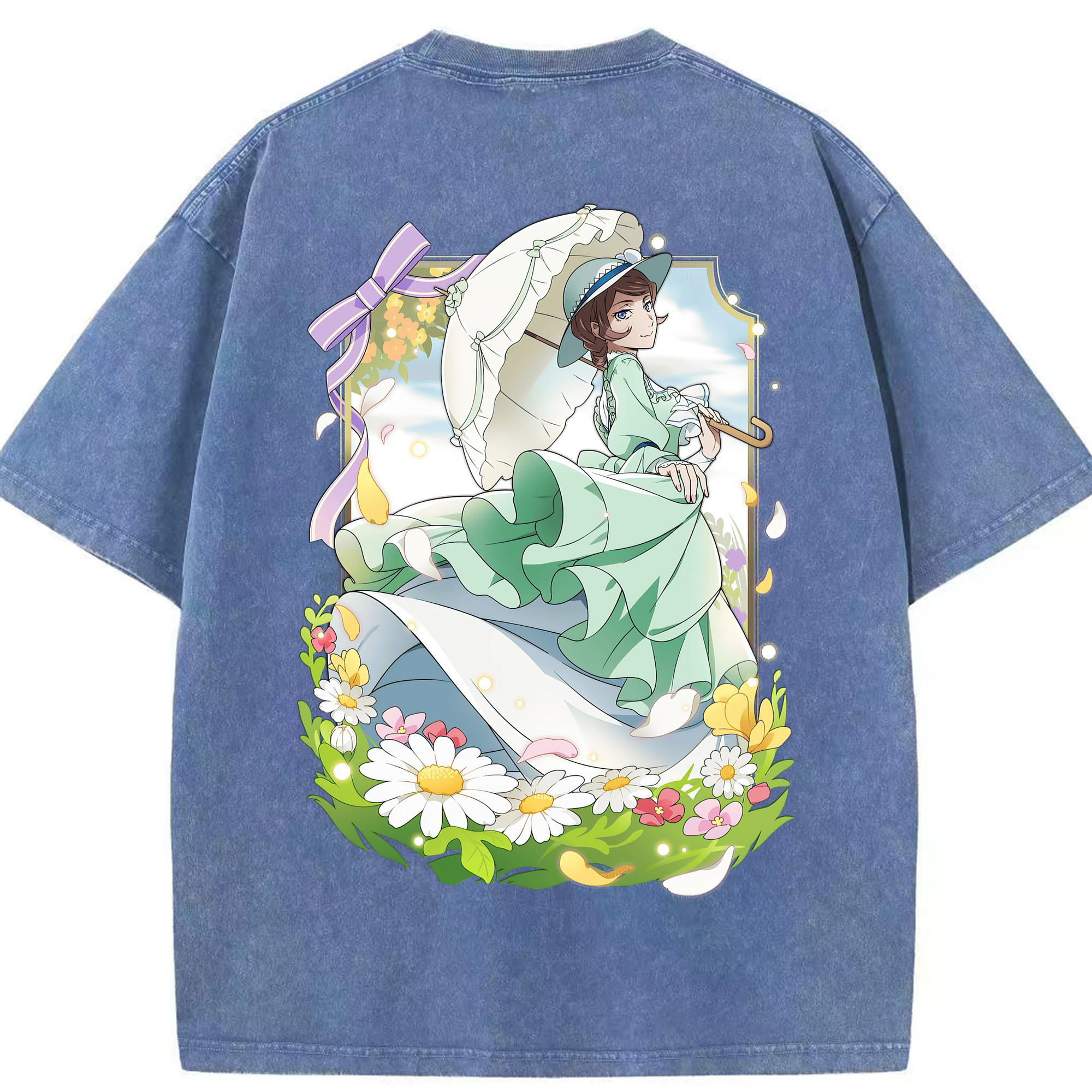 （画像用） 文豪ストレイドッグス Bungo Stray Dogs 綿100% ヴィンテージ風 半袖Tシャツ（背面プリント）