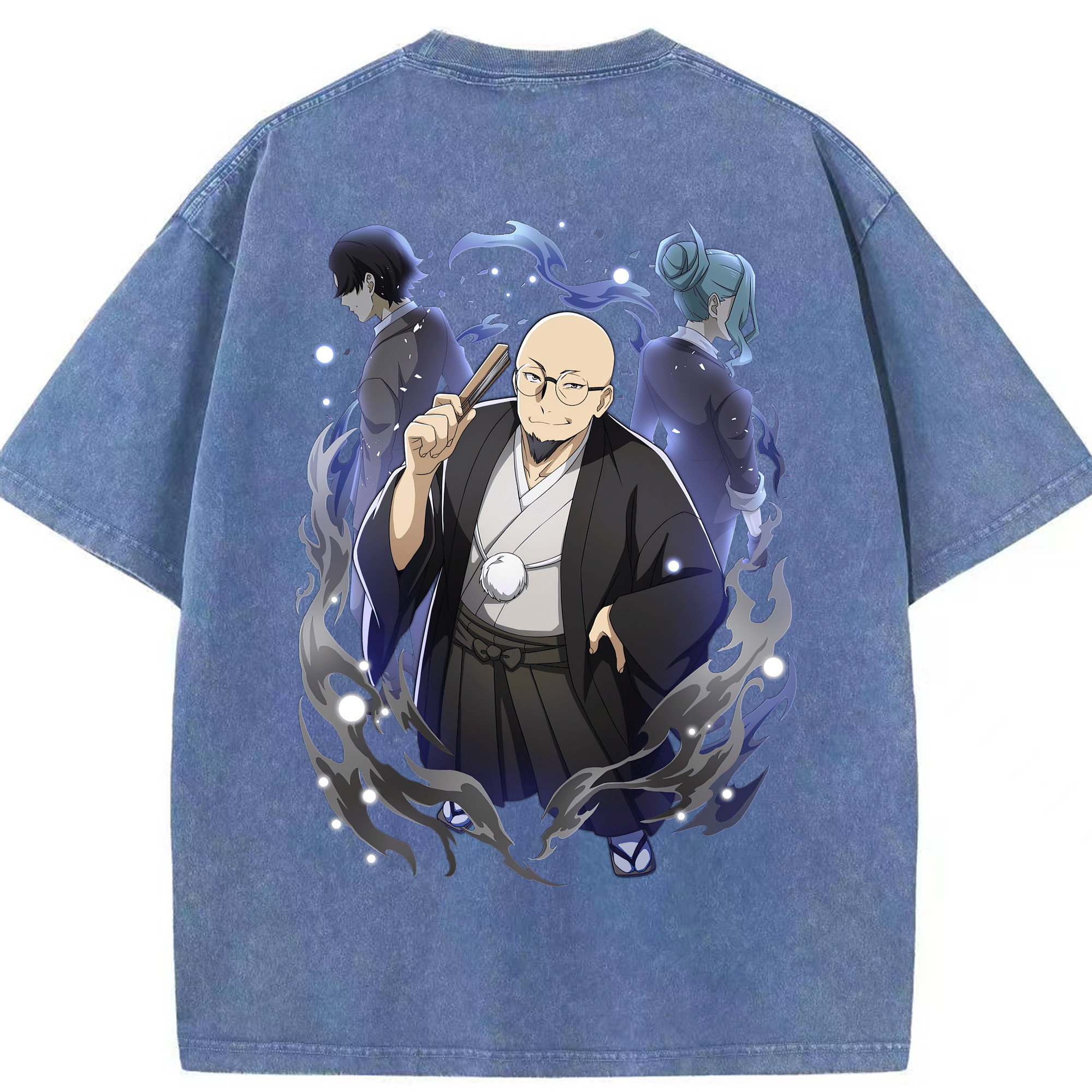 （画像用） 文豪ストレイドッグス Bungo Stray Dogs 綿100% ヴィンテージ風 半袖Tシャツ（背面プリント）