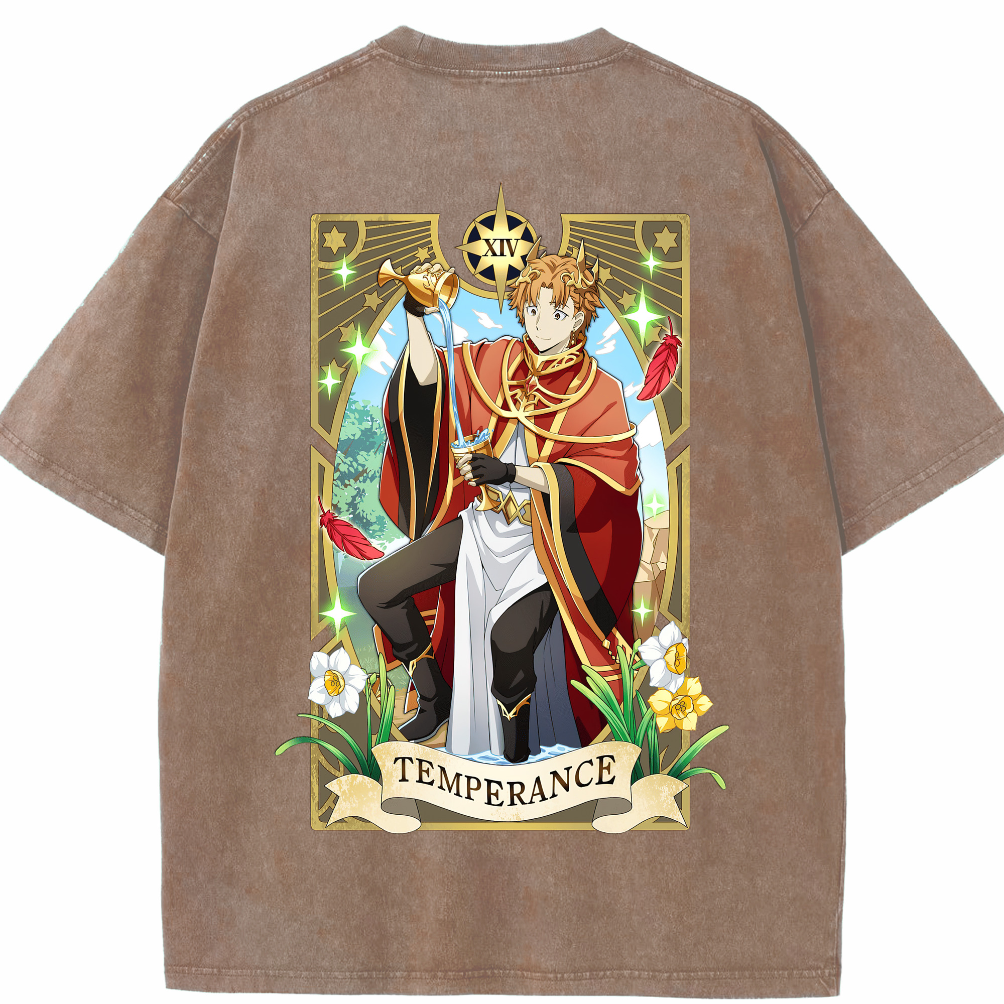（画像用） 文豪ストレイドッグス Bungo Stray Dogs 綿100% ヴィンテージ風 半袖Tシャツ（背面プリント）