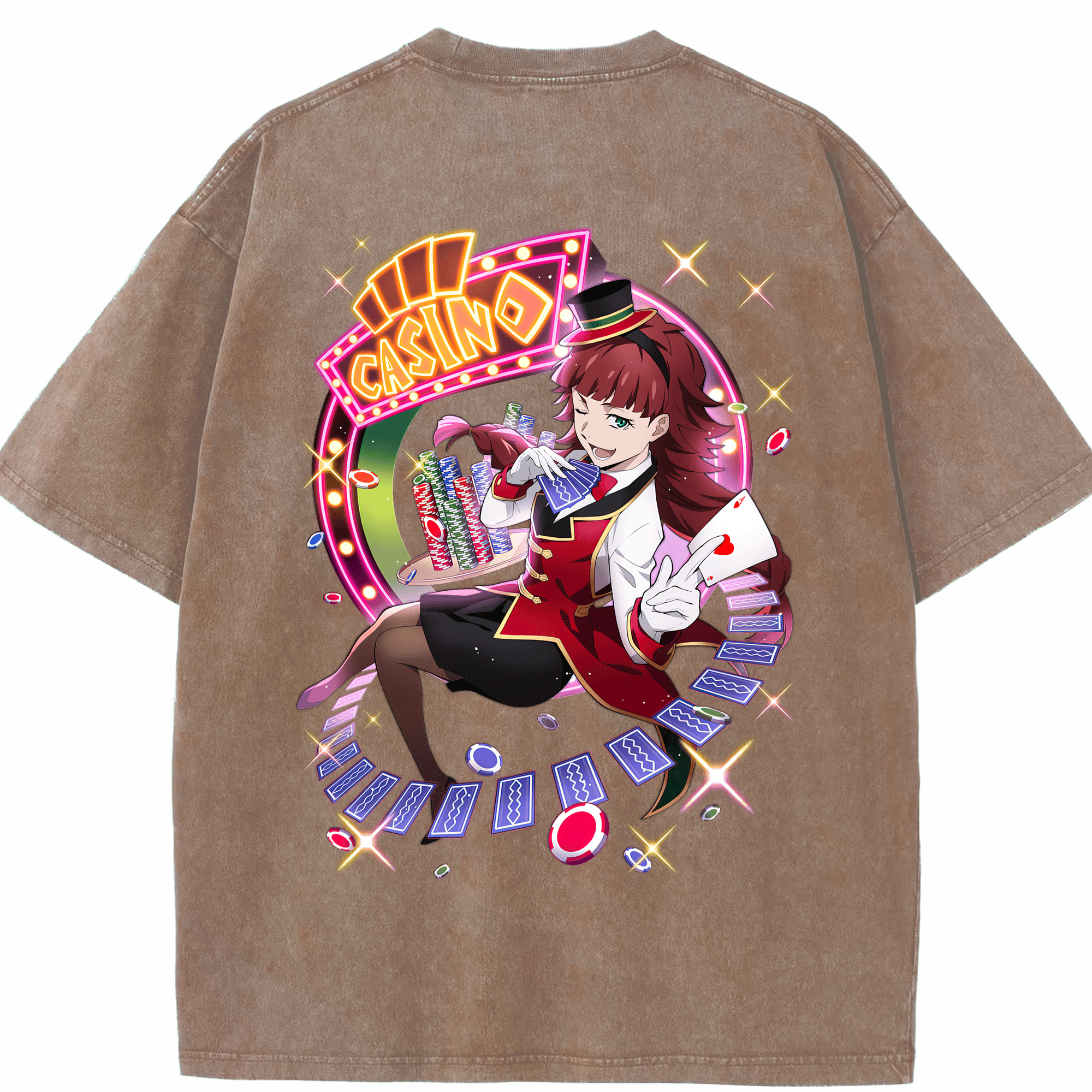 （画像用） 文豪ストレイドッグス Bungo Stray Dogs 綿100% ヴィンテージ風 半袖Tシャツ（背面プリント）