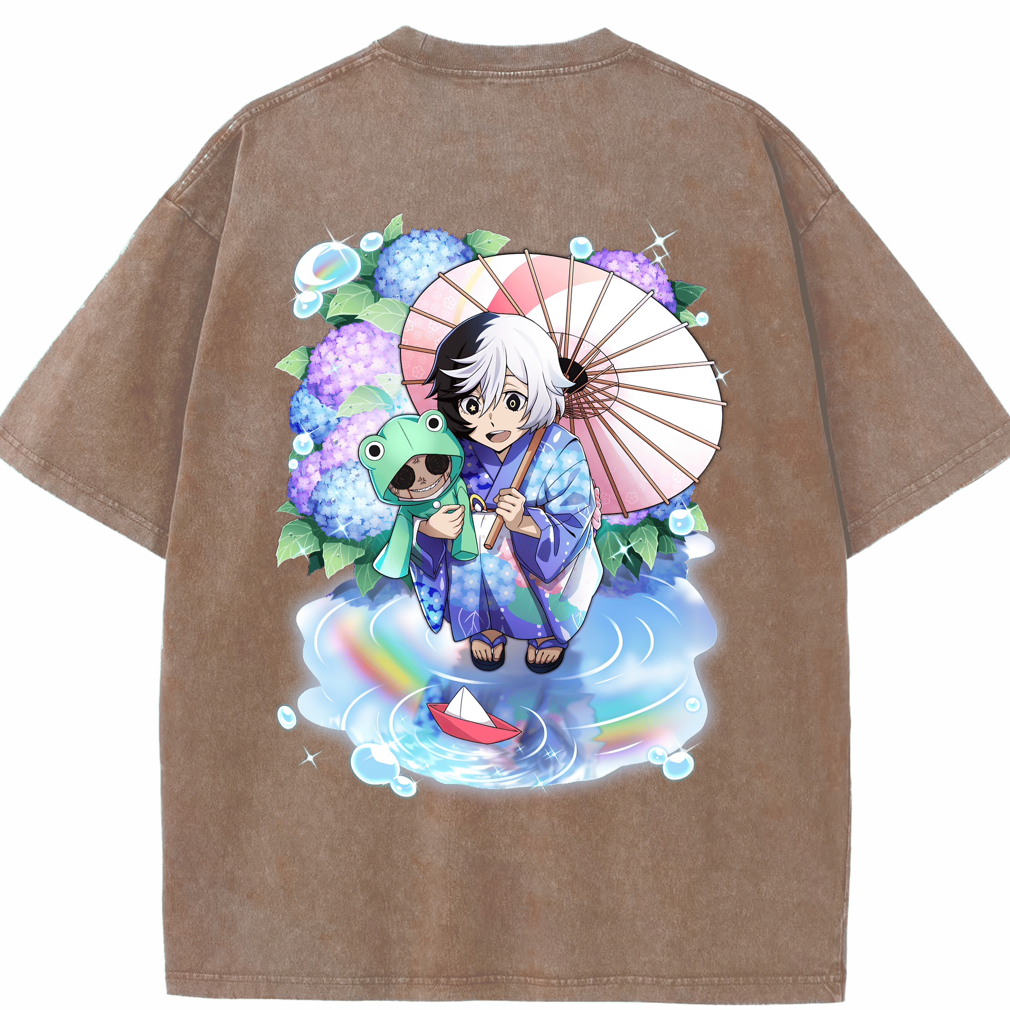 （画像用） 文豪ストレイドッグス Bungo Stray Dogs 綿100% ヴィンテージ風 半袖Tシャツ（背面プリント）