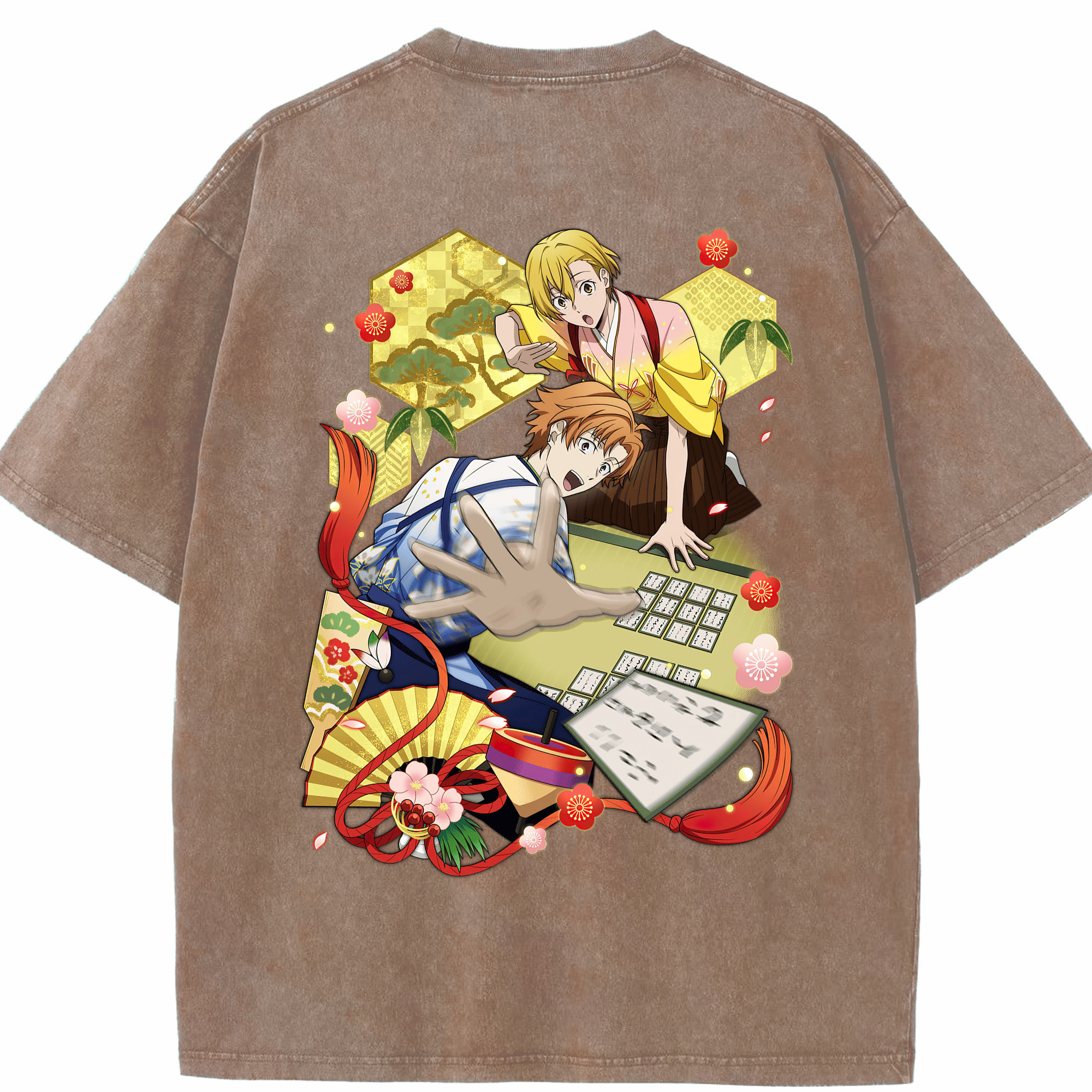 （画像用） 文豪ストレイドッグス Bungo Stray Dogs 綿100% ヴィンテージ風 半袖Tシャツ（背面プリント）