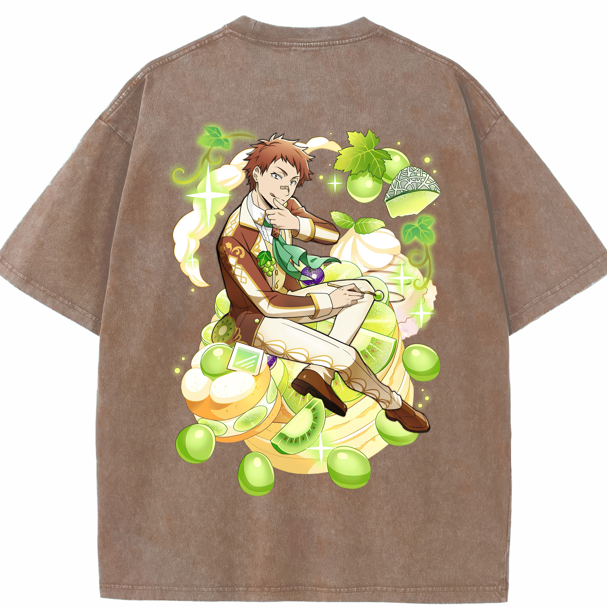 （画像用） 文豪ストレイドッグス Bungo Stray Dogs 綿100% ヴィンテージ風 半袖Tシャツ（背面プリント）