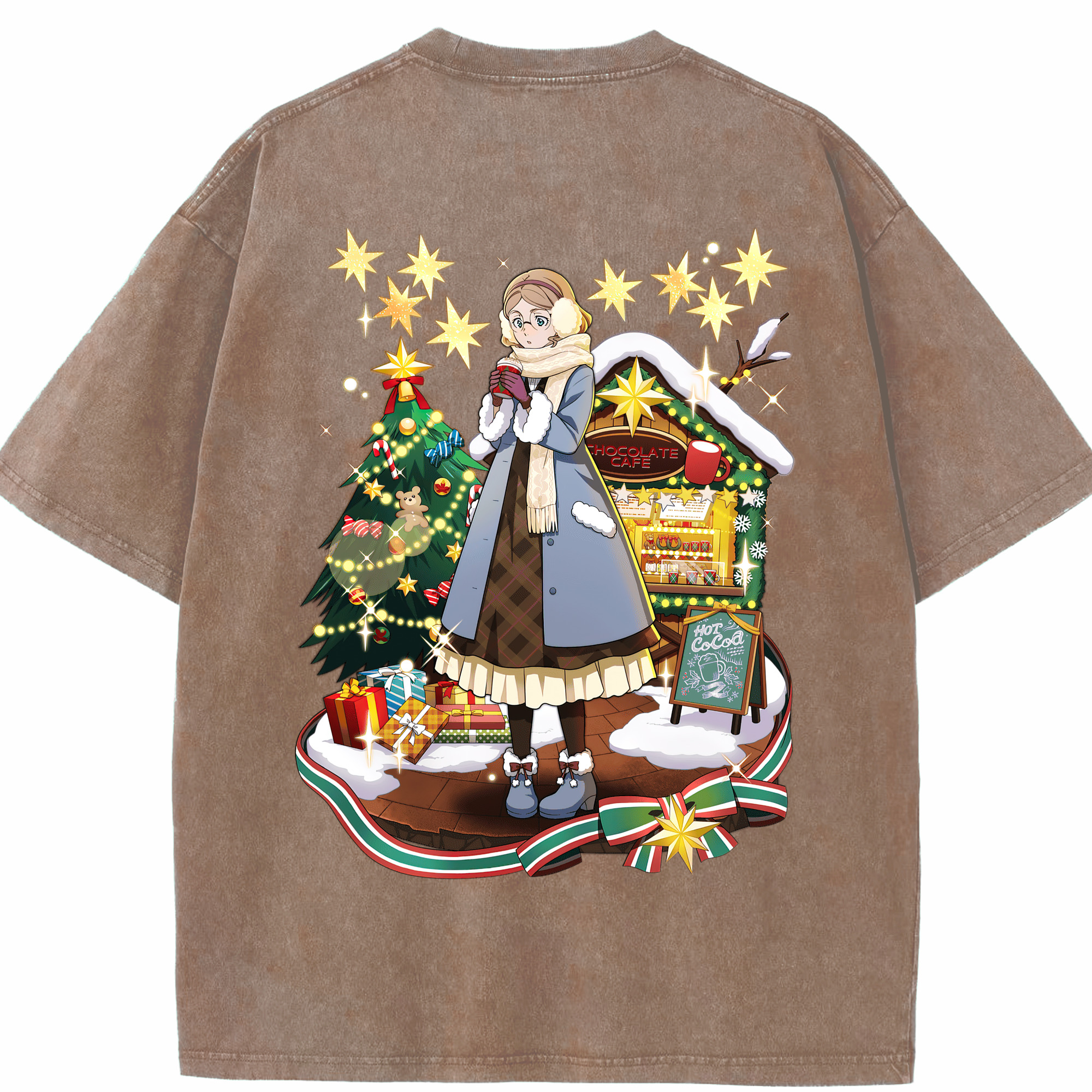 （画像用） 文豪ストレイドッグス Bungo Stray Dogs 綿100% ヴィンテージ風 半袖Tシャツ（背面プリント）
