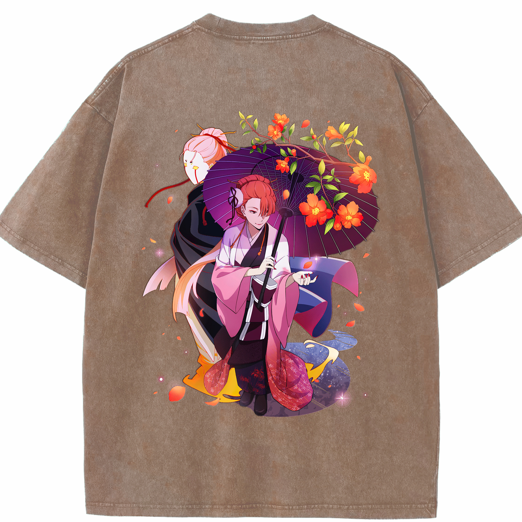 （画像用） 文豪ストレイドッグス Bungo Stray Dogs 綿100% ヴィンテージ風 半袖Tシャツ（背面プリント）
