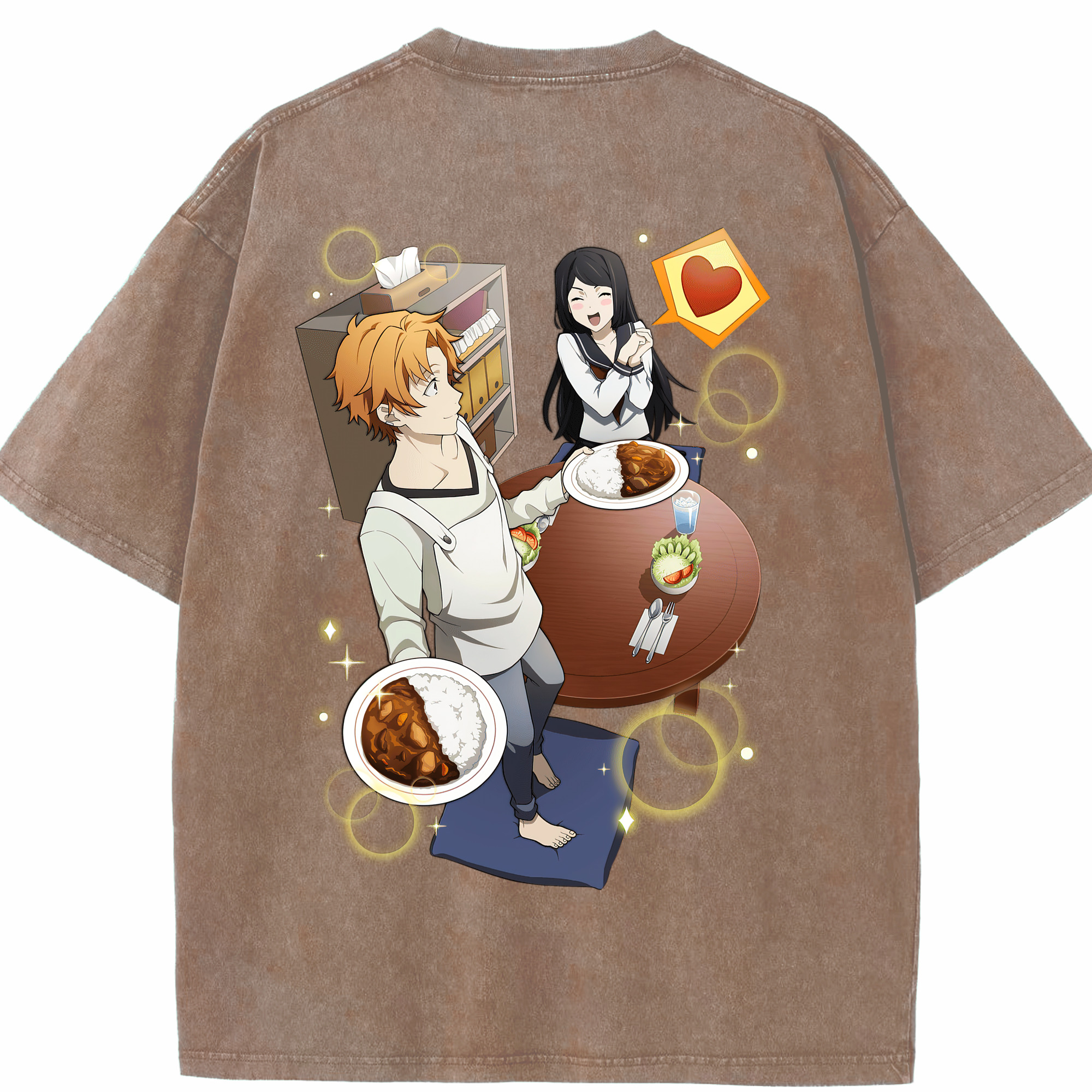 （画像用） 文豪ストレイドッグス Bungo Stray Dogs 綿100% ヴィンテージ風 半袖Tシャツ（背面プリント）
