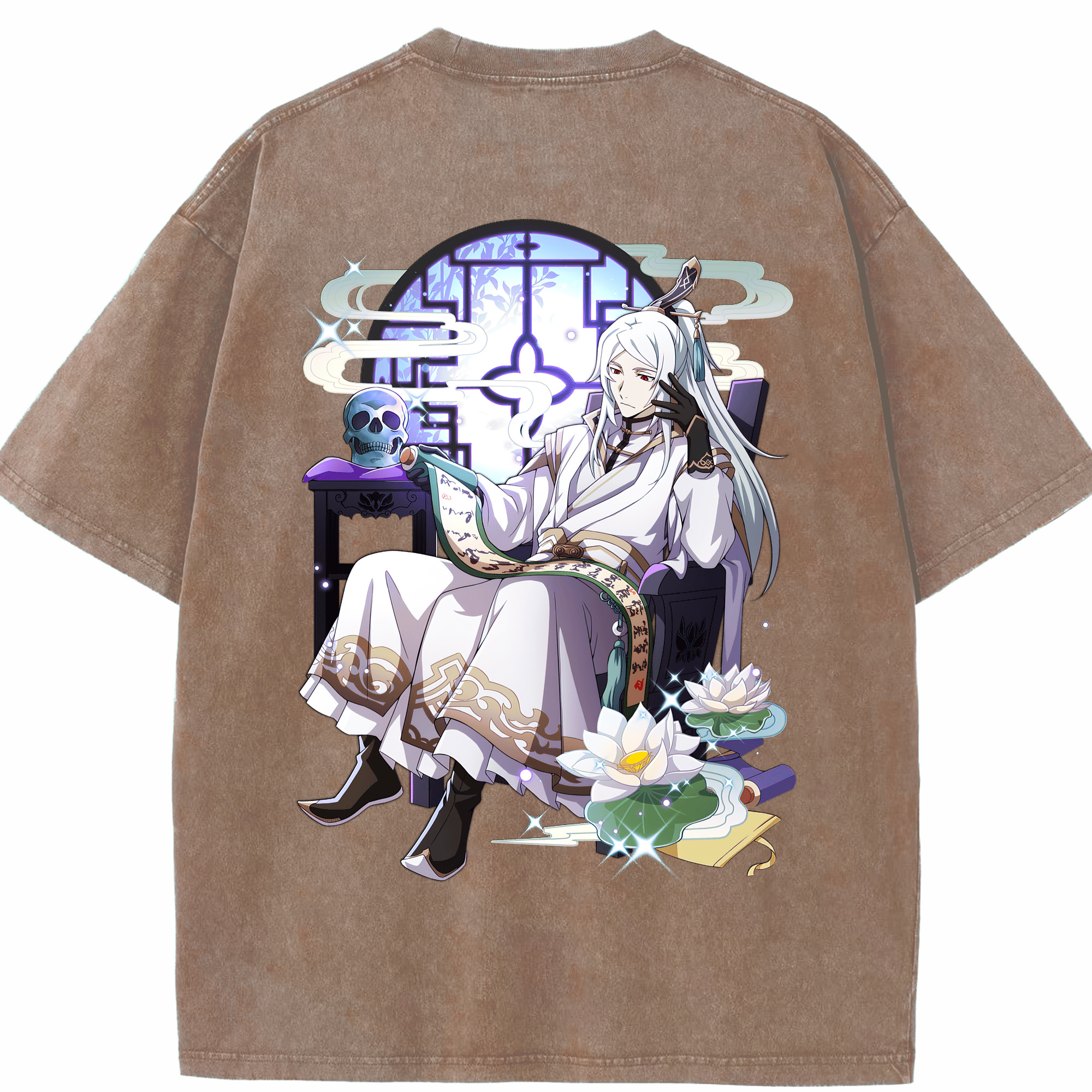 （画像用） 文豪ストレイドッグス Bungo Stray Dogs 綿100% ヴィンテージ風 半袖Tシャツ（背面プリント）