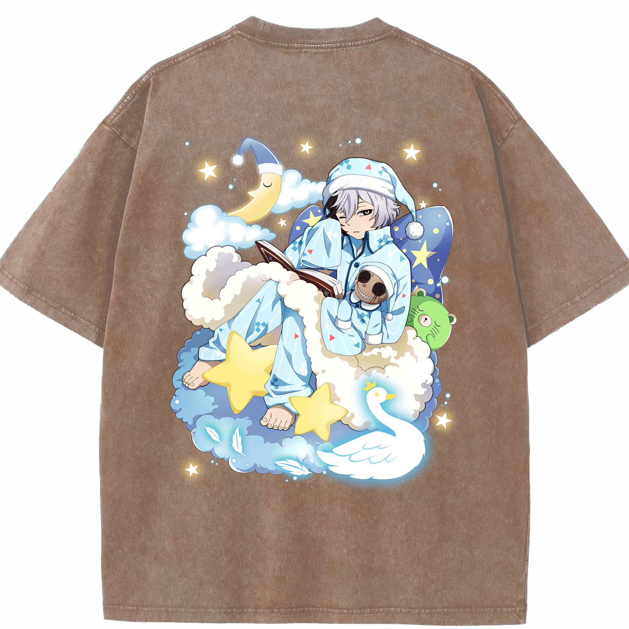 （画像用） 文豪ストレイドッグス Bungo Stray Dogs 綿100% ヴィンテージ風 半袖Tシャツ（背面プリント）
