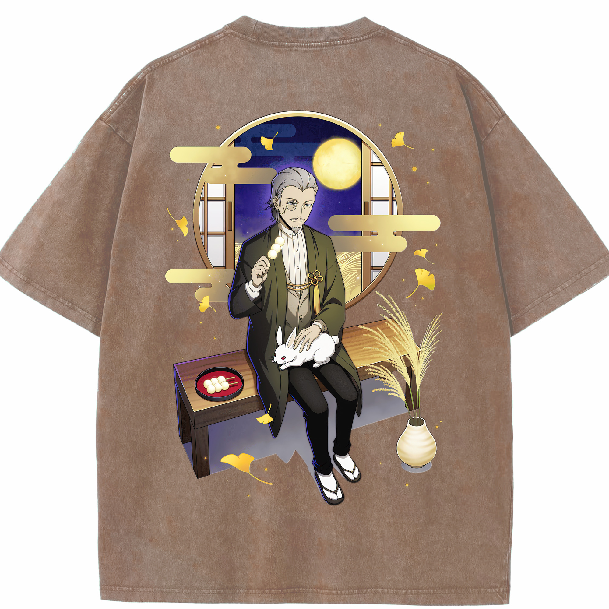 （画像用） 文豪ストレイドッグス Bungo Stray Dogs 綿100% ヴィンテージ風 半袖Tシャツ（背面プリント）