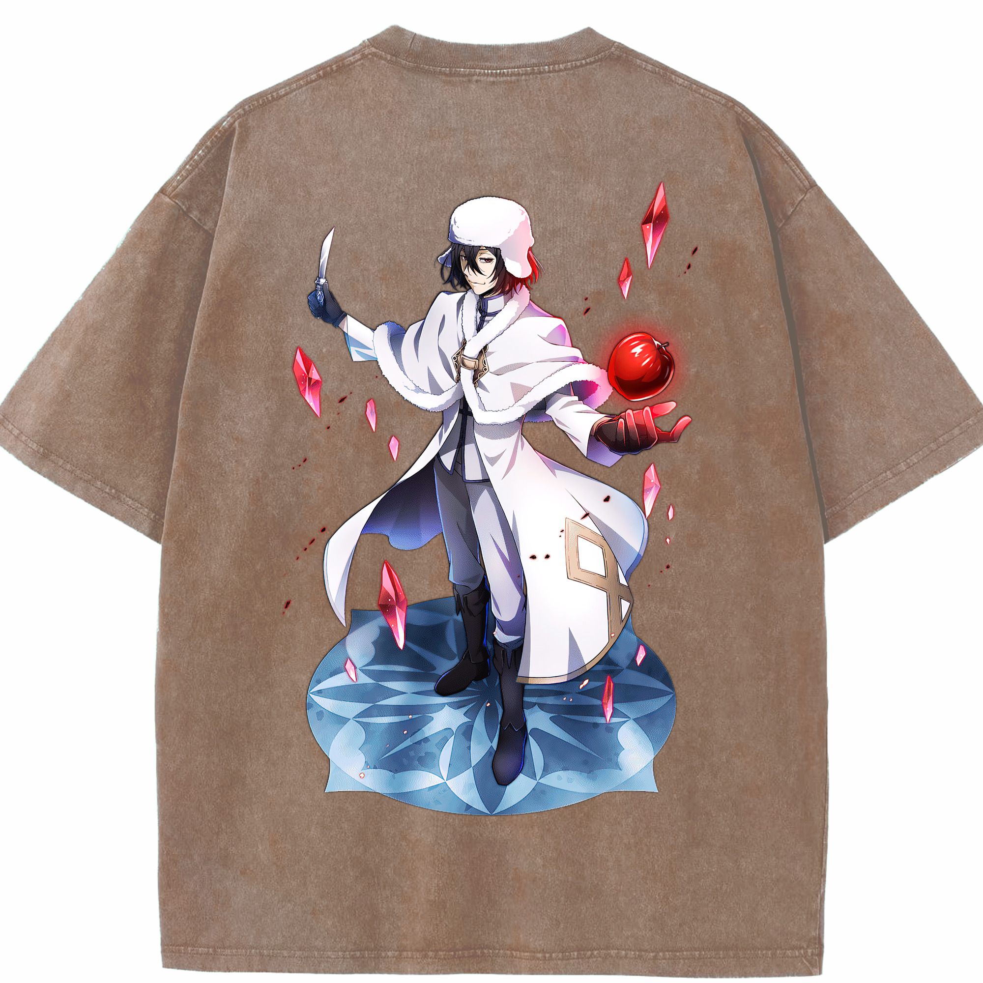（画像用） 文豪ストレイドッグス Bungo Stray Dogs 綿100% ヴィンテージ風 半袖Tシャツ（背面プリント）