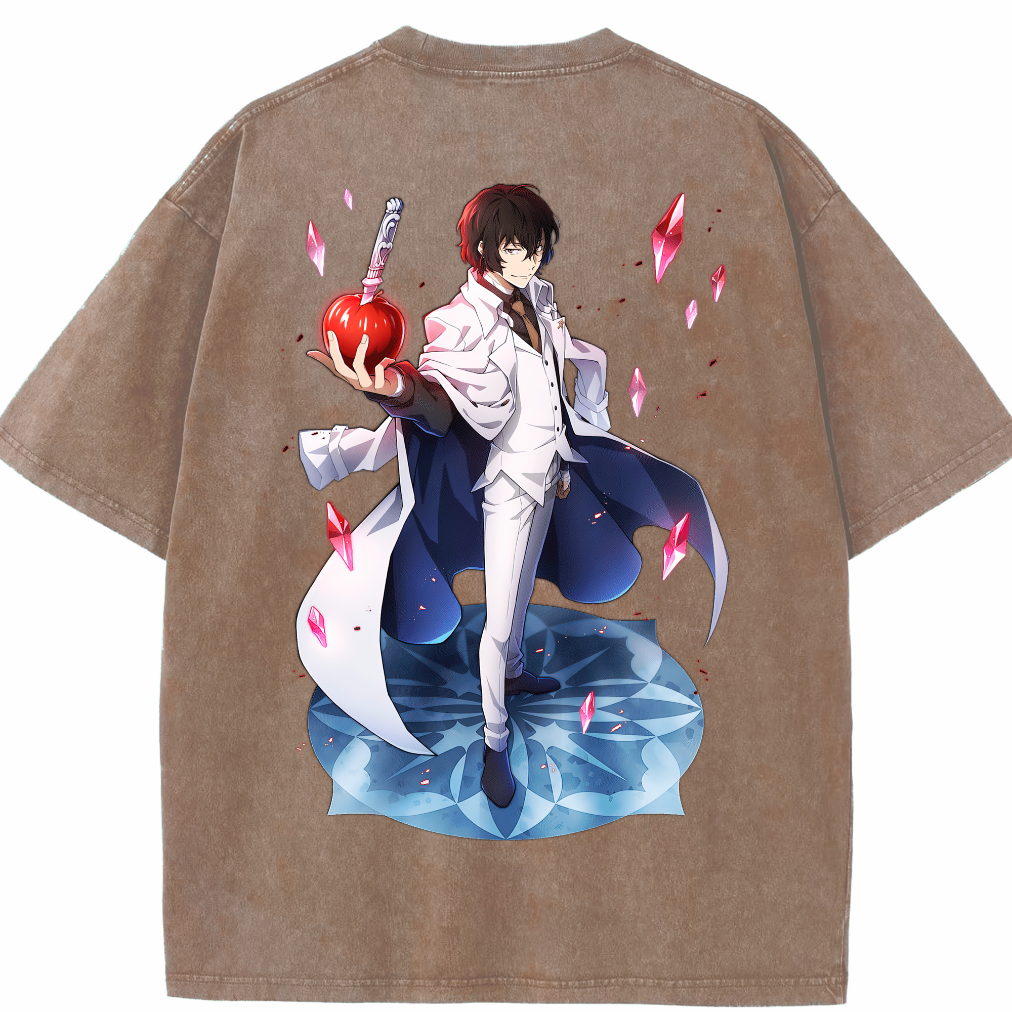 （画像用） 文豪ストレイドッグス Bungo Stray Dogs 綿100% ヴィンテージ風 半袖Tシャツ（背面プリント）