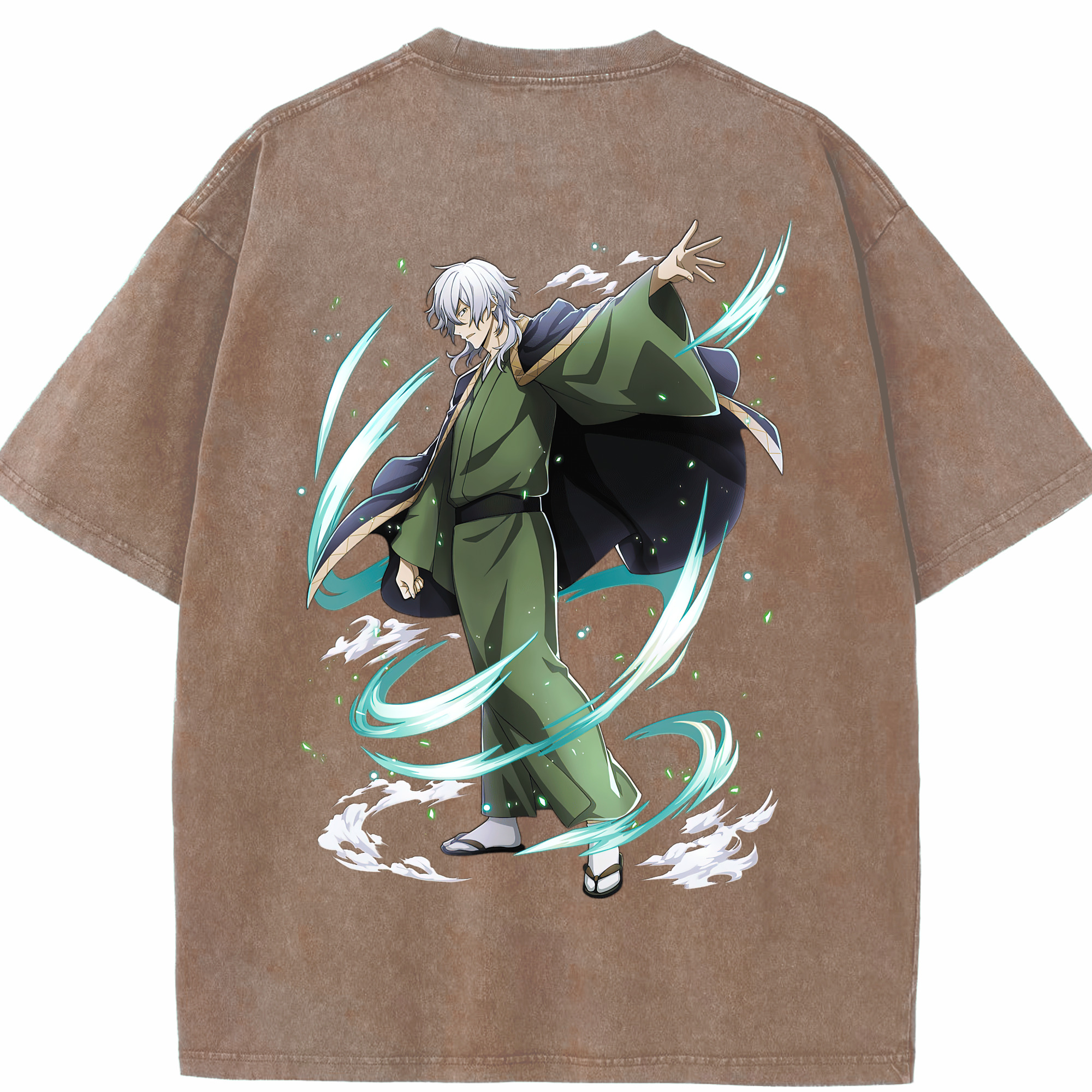 （画像用） 文豪ストレイドッグス Bungo Stray Dogs 綿100% ヴィンテージ風 半袖Tシャツ（背面プリント）
