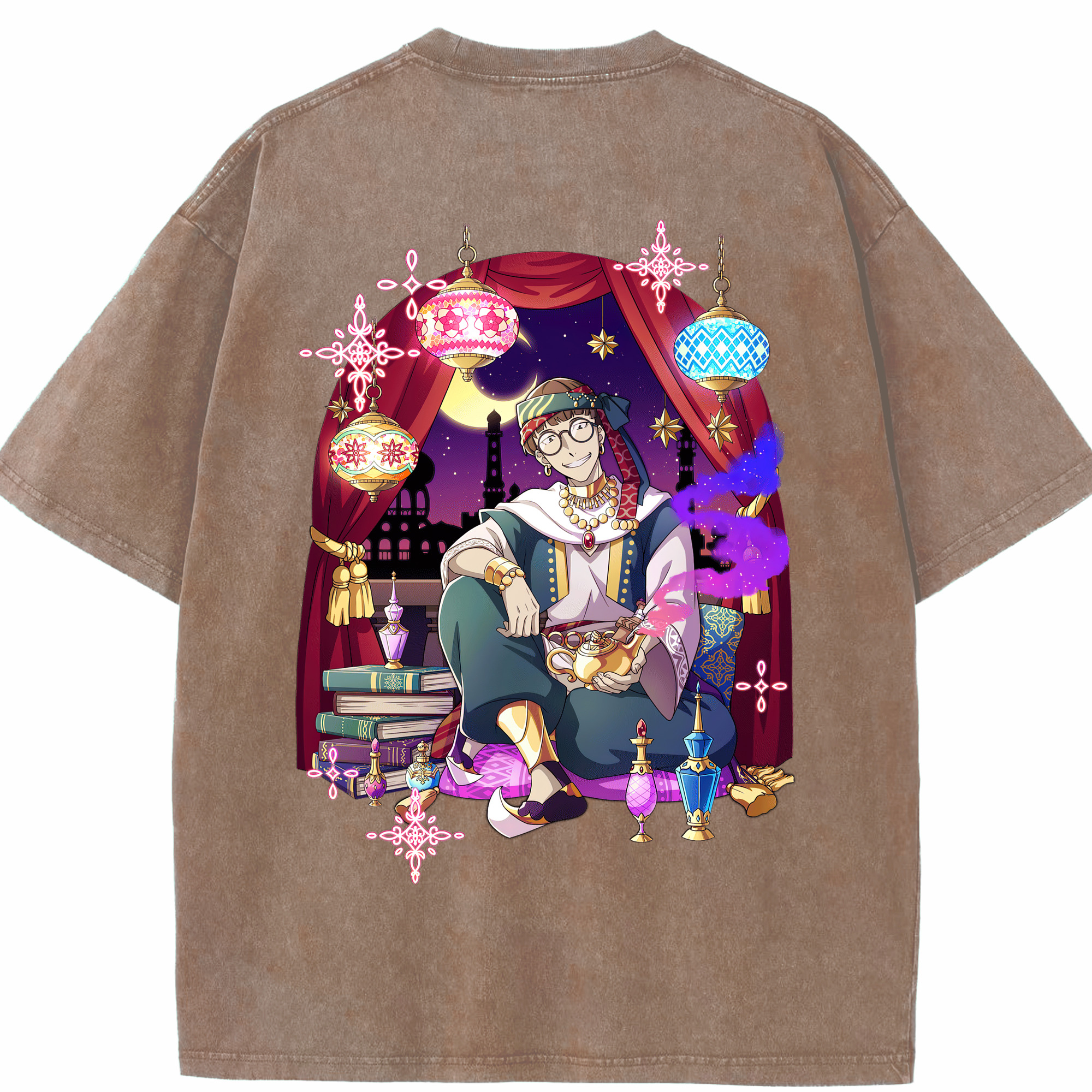 （画像用） 文豪ストレイドッグス Bungo Stray Dogs 綿100% ヴィンテージ風 半袖Tシャツ（背面プリント）