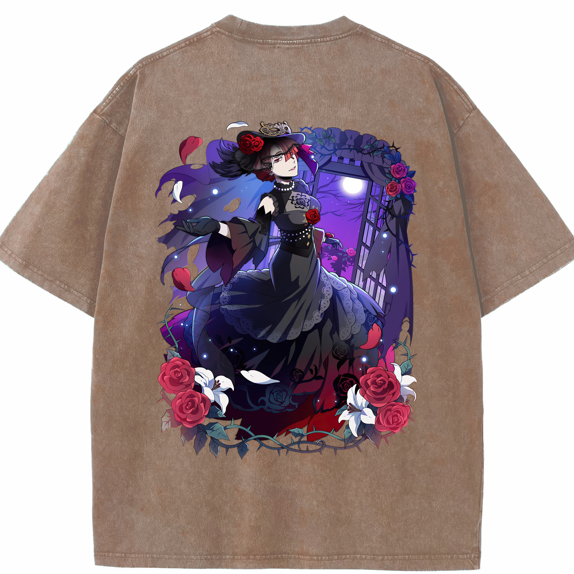 （画像用） 文豪ストレイドッグス Bungo Stray Dogs 綿100% ヴィンテージ風 半袖Tシャツ（背面プリント）