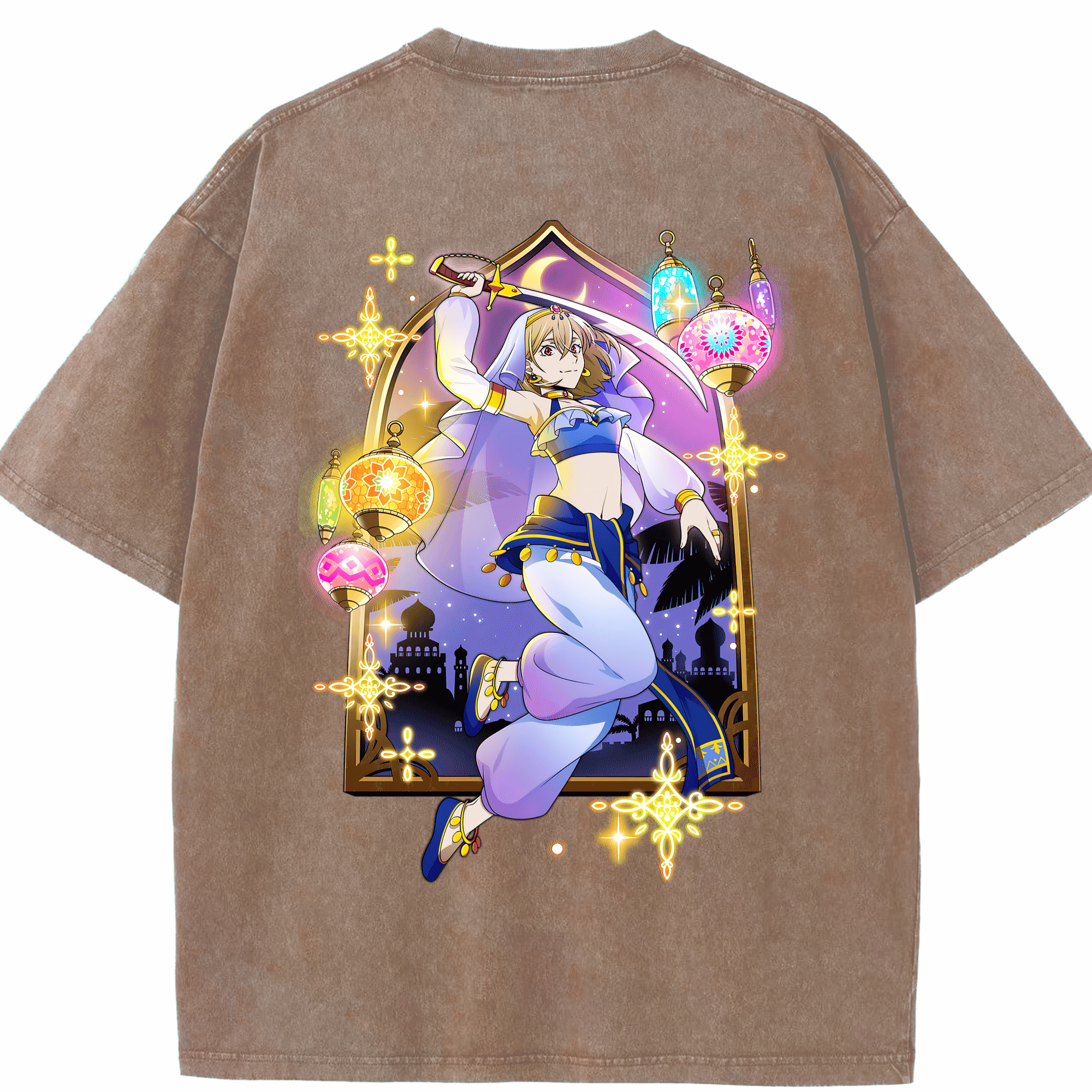 （画像用） 文豪ストレイドッグス Bungo Stray Dogs 綿100% ヴィンテージ風 半袖Tシャツ（背面プリント）