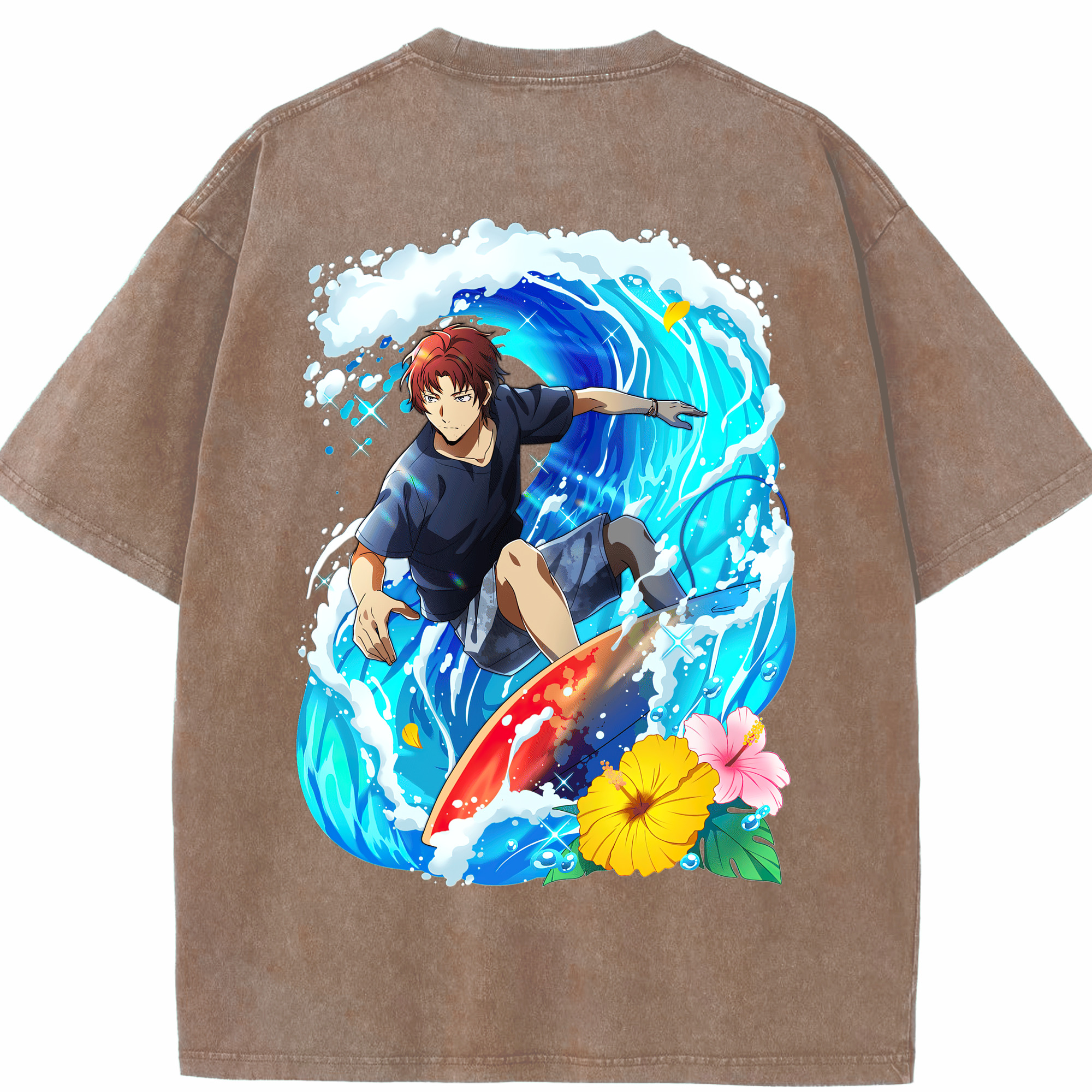 （画像用） 文豪ストレイドッグス Bungo Stray Dogs 綿100% ヴィンテージ風 半袖Tシャツ（背面プリント）