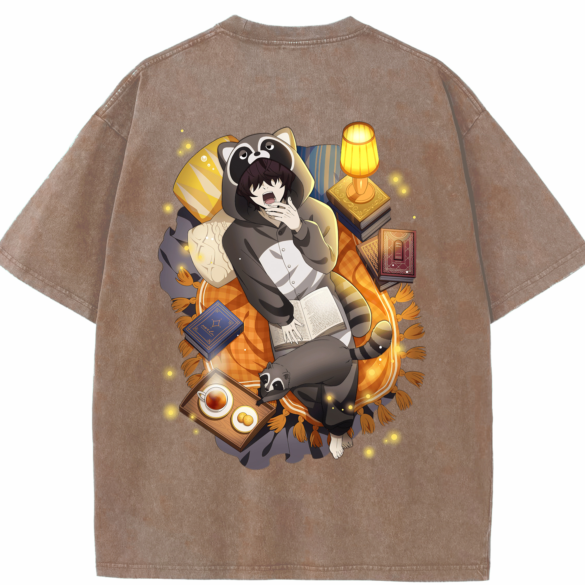 （画像用） 文豪ストレイドッグス Bungo Stray Dogs 綿100% ヴィンテージ風 半袖Tシャツ（背面プリント）