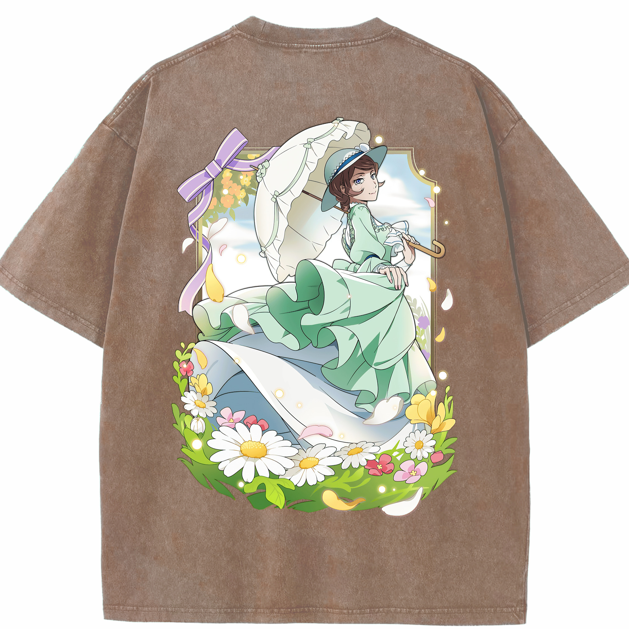 （画像用） 文豪ストレイドッグス Bungo Stray Dogs 綿100% ヴィンテージ風 半袖Tシャツ（背面プリント）