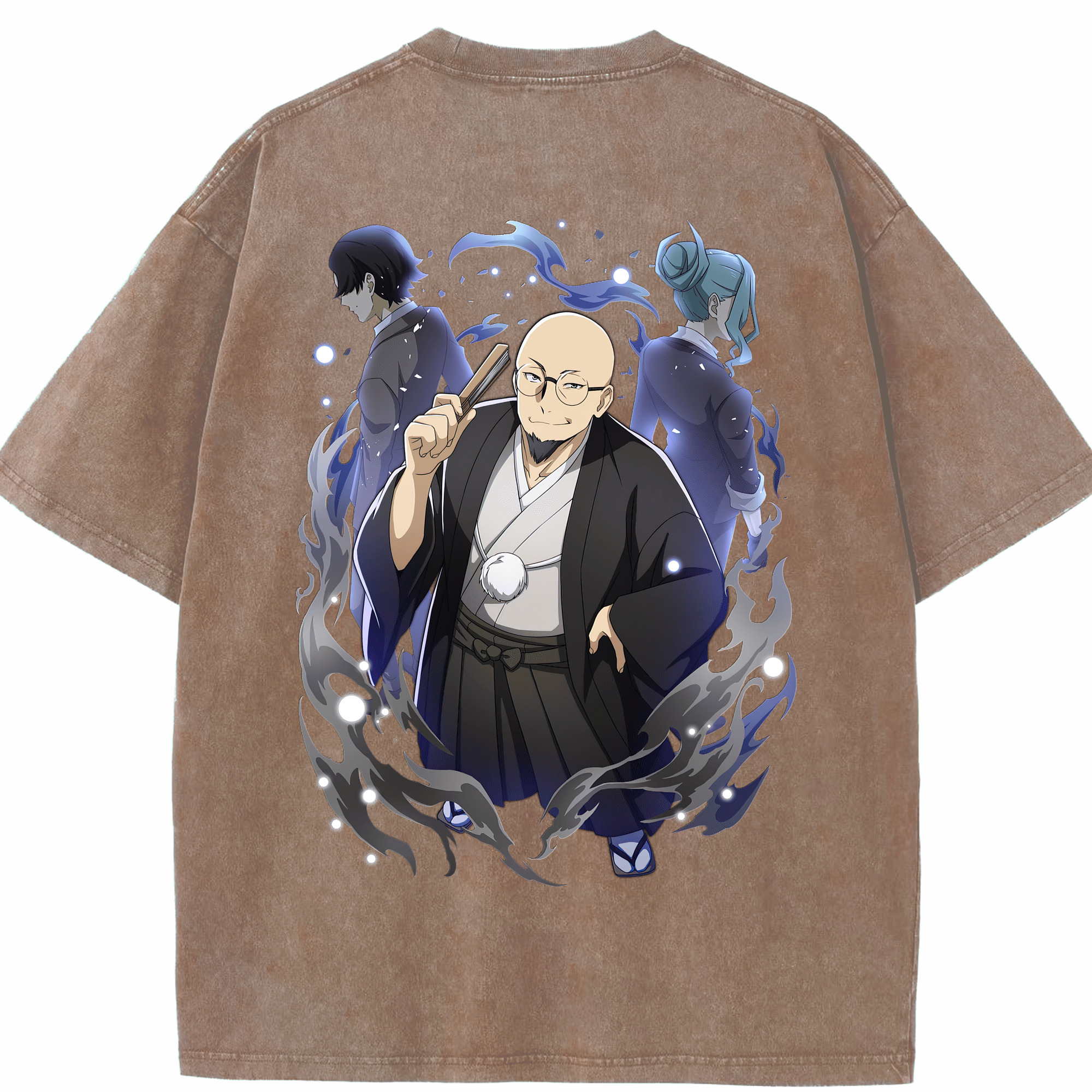 （画像用） 文豪ストレイドッグス Bungo Stray Dogs 綿100% ヴィンテージ風 半袖Tシャツ（背面プリント）