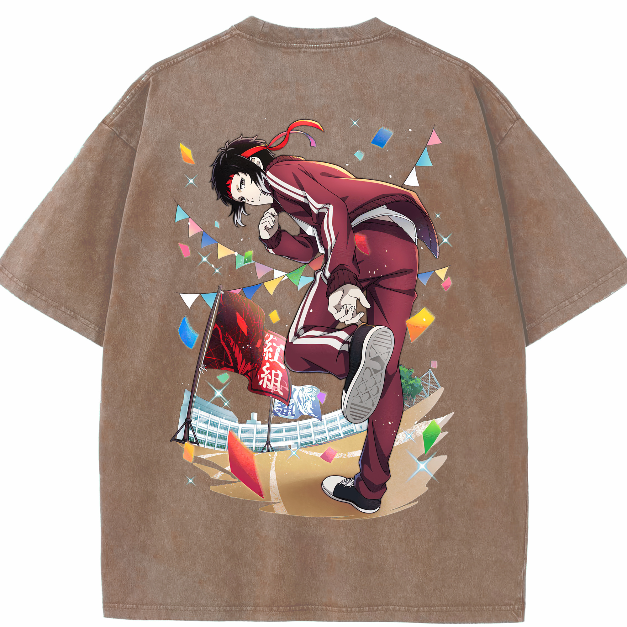 （画像用） 文豪ストレイドッグス Bungo Stray Dogs 綿100% ヴィンテージ風 半袖Tシャツ（背面プリント）