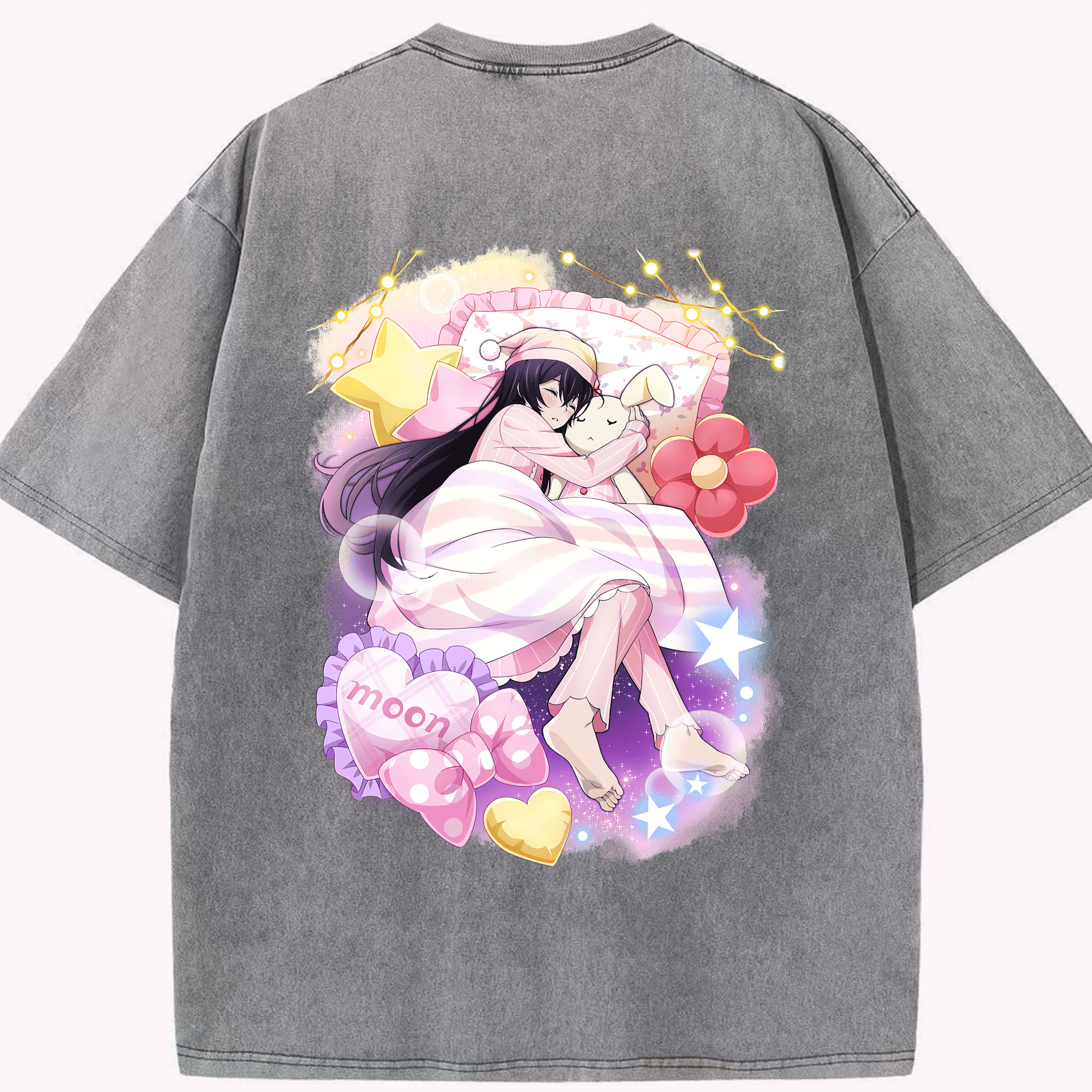 （画像用） 文豪ストレイドッグス Bungo Stray Dogs 綿100% ヴィンテージ風 半袖Tシャツ（背面プリント）