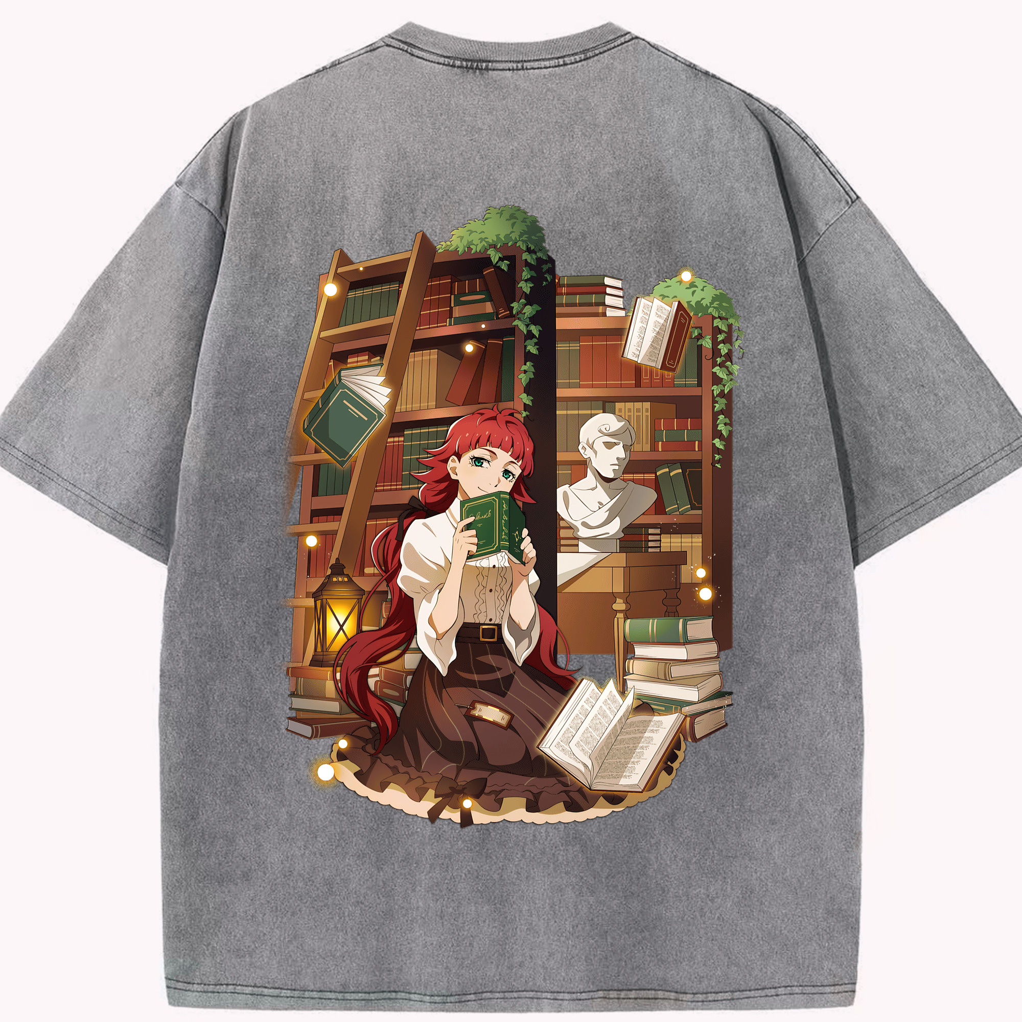 （画像用） 文豪ストレイドッグス Bungo Stray Dogs 綿100% ヴィンテージ風 半袖Tシャツ（背面プリント）