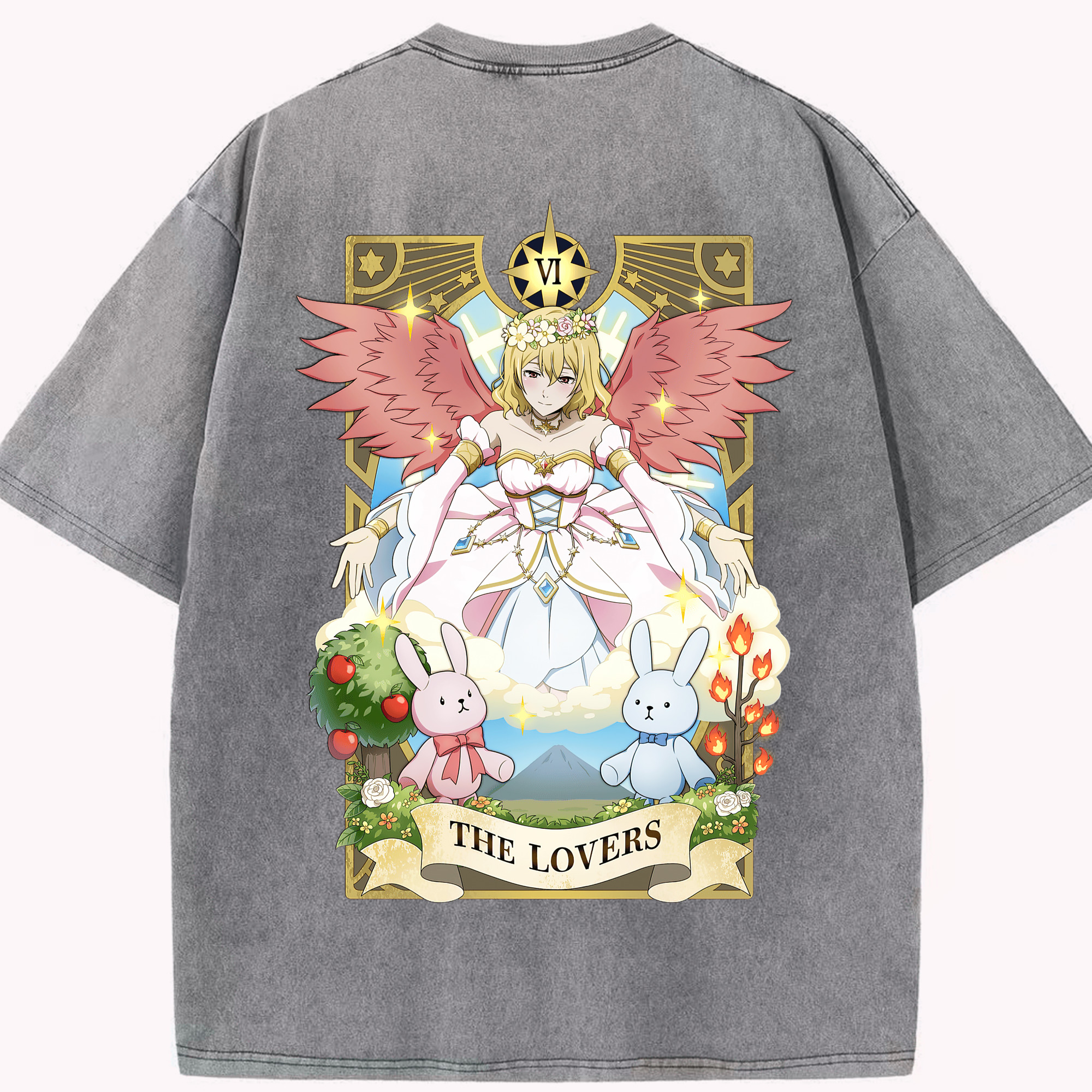 （画像用） 文豪ストレイドッグス Bungo Stray Dogs 綿100% ヴィンテージ風 半袖Tシャツ（背面プリント）