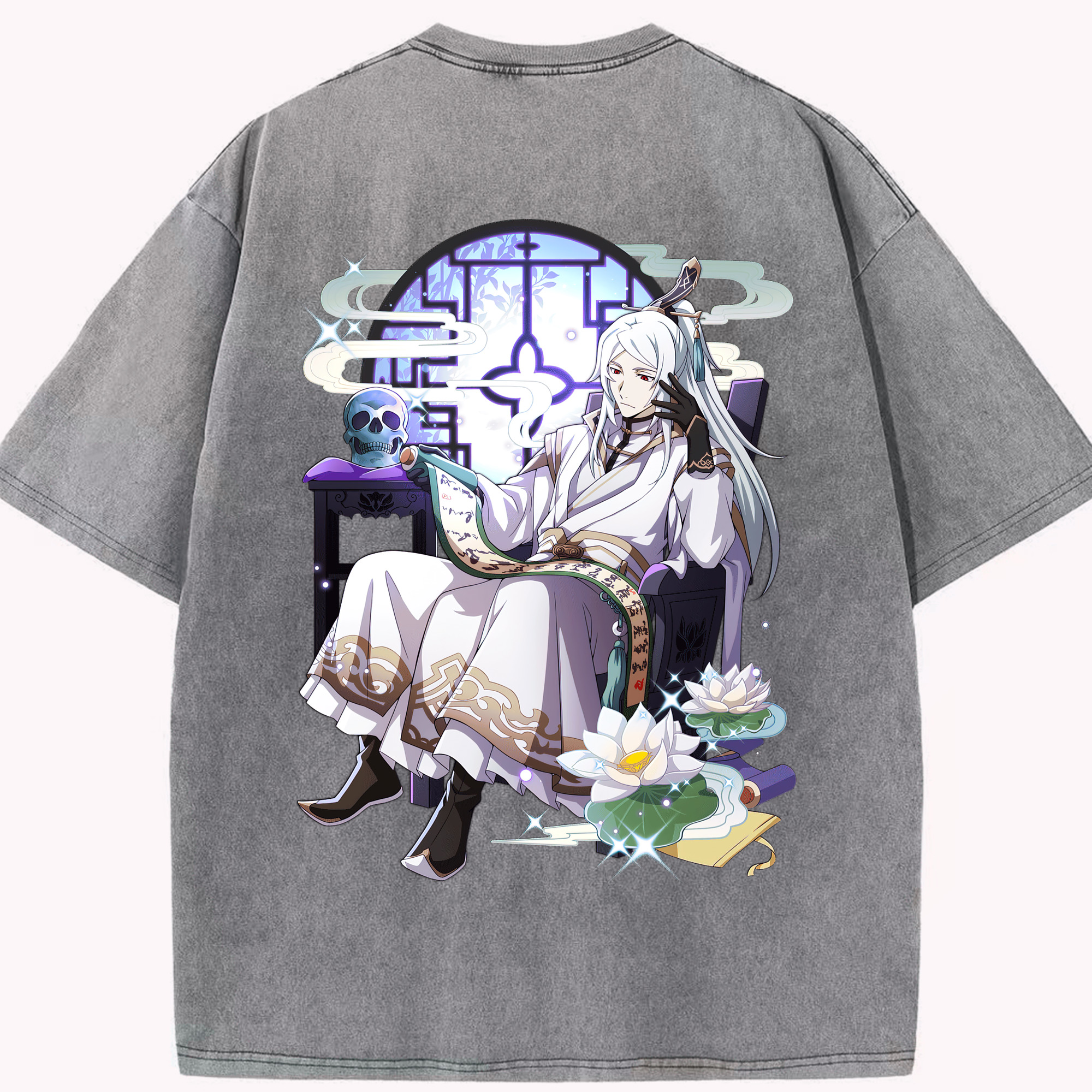 （画像用） 文豪ストレイドッグス Bungo Stray Dogs 綿100% ヴィンテージ風 半袖Tシャツ（背面プリント）