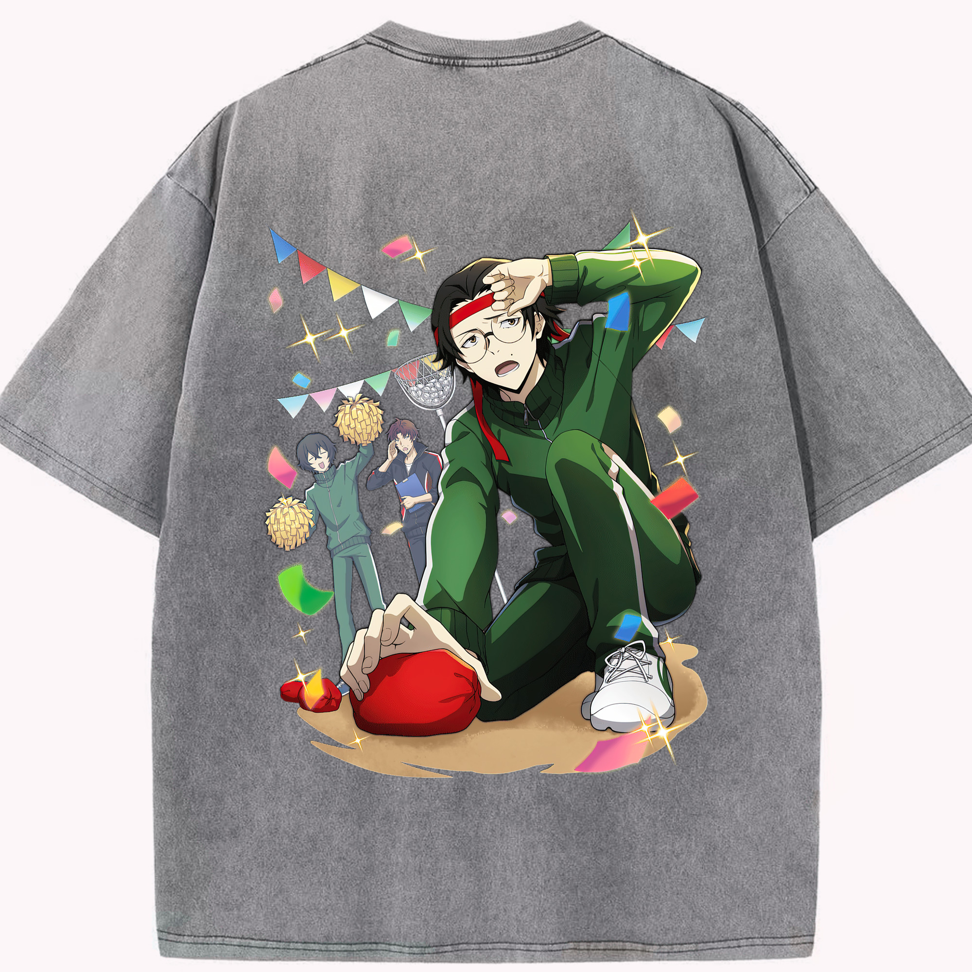 （画像用） 文豪ストレイドッグス Bungo Stray Dogs 綿100% ヴィンテージ風 半袖Tシャツ（背面プリント）