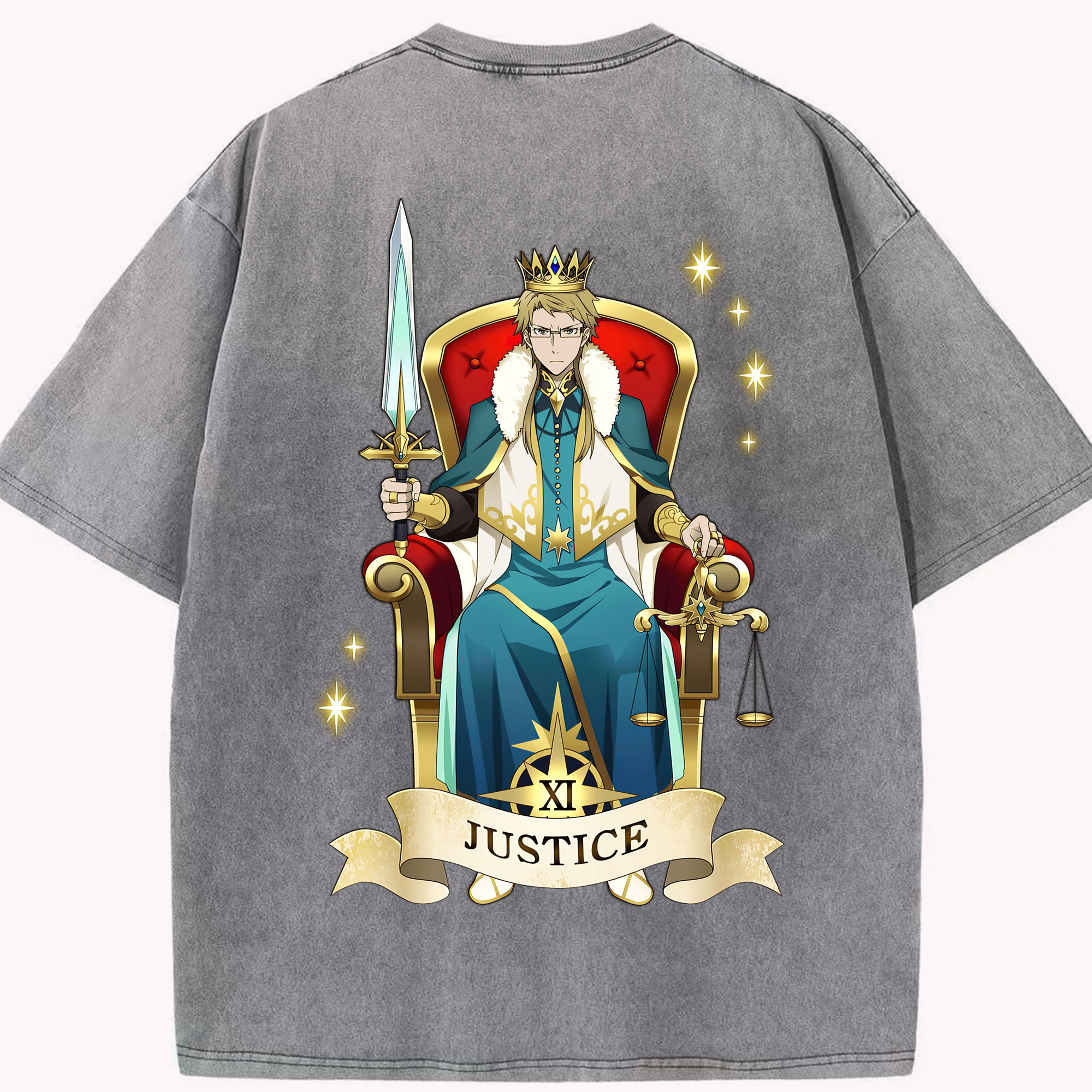 （画像用） 文豪ストレイドッグス Bungo Stray Dogs 綿100% ヴィンテージ風 半袖Tシャツ（背面プリント）