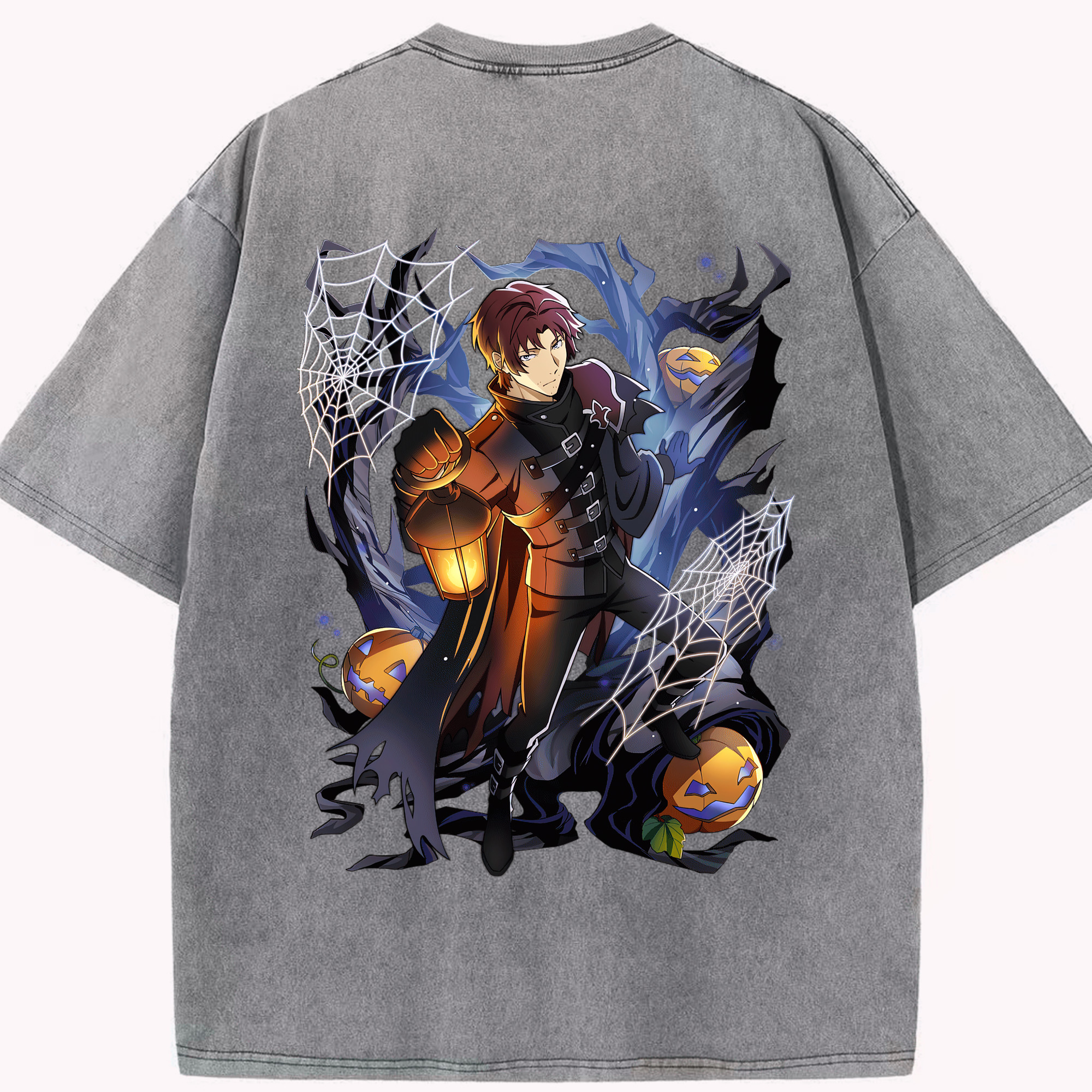 （画像用） 文豪ストレイドッグス Bungo Stray Dogs 綿100% ヴィンテージ風 半袖Tシャツ（背面プリント）