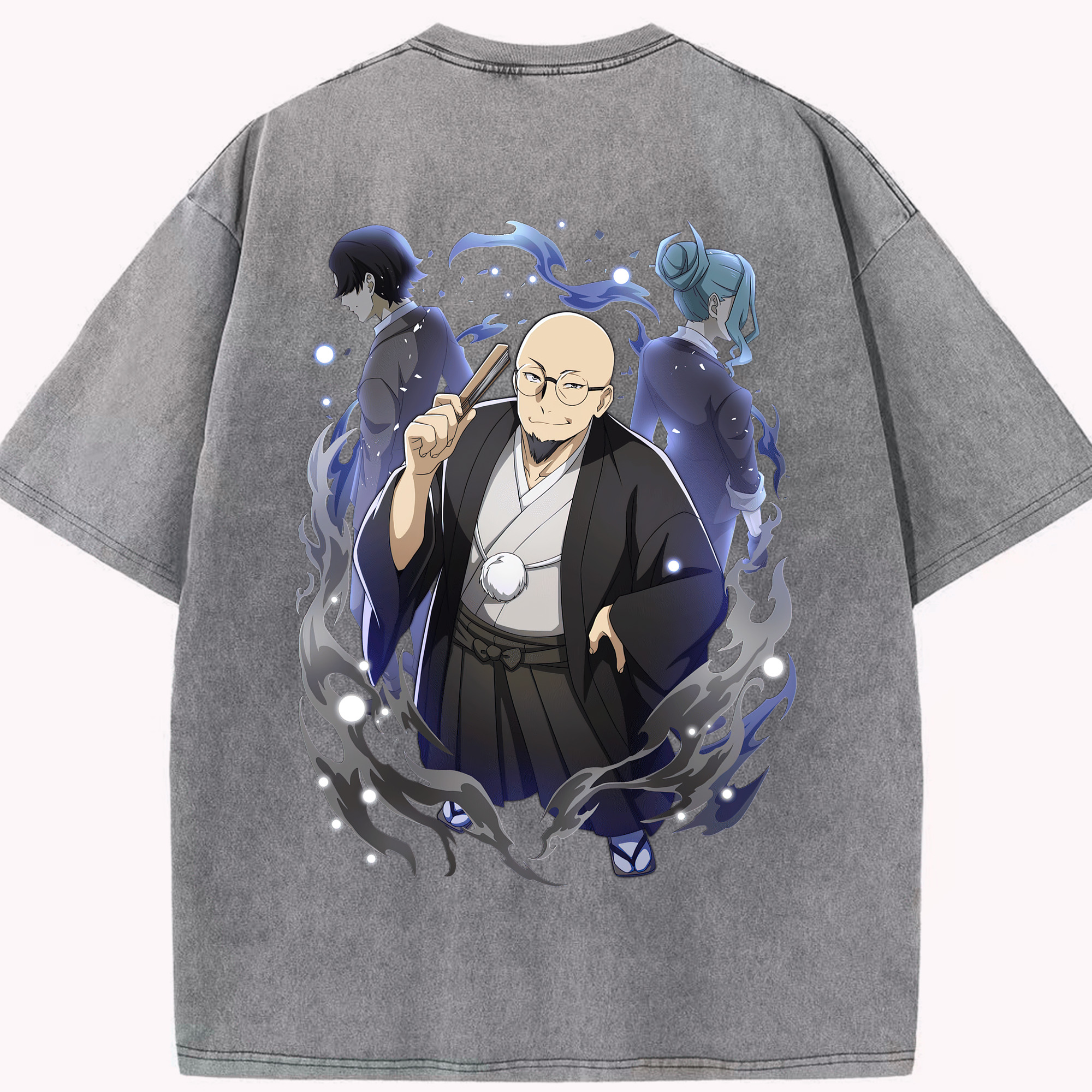（画像用） 文豪ストレイドッグス Bungo Stray Dogs 綿100% ヴィンテージ風 半袖Tシャツ（背面プリント）