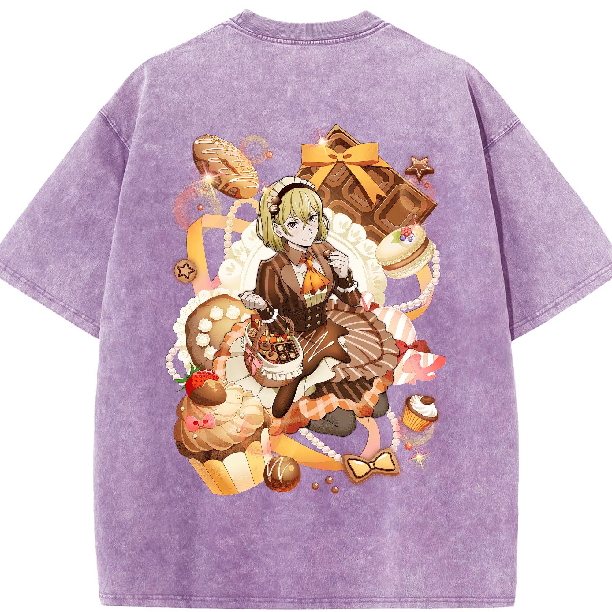 （画像用） 文豪ストレイドッグス Bungo Stray Dogs 綿100% ヴィンテージ風 半袖Tシャツ（背面プリント）